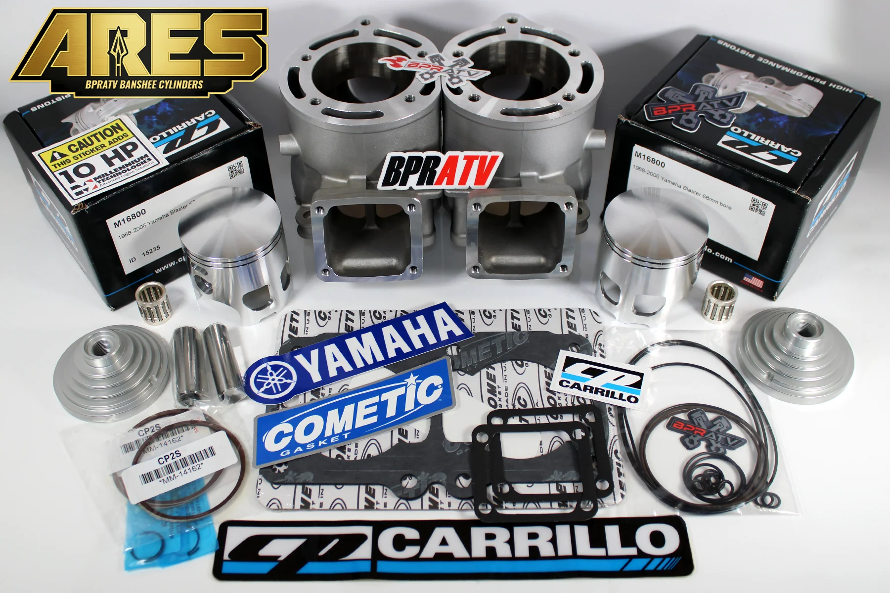 Banshee 421cc ARES 68mm Athena-Style Kit CP Pistons Stroker Pro Cool Head BPRATV - Image 2
