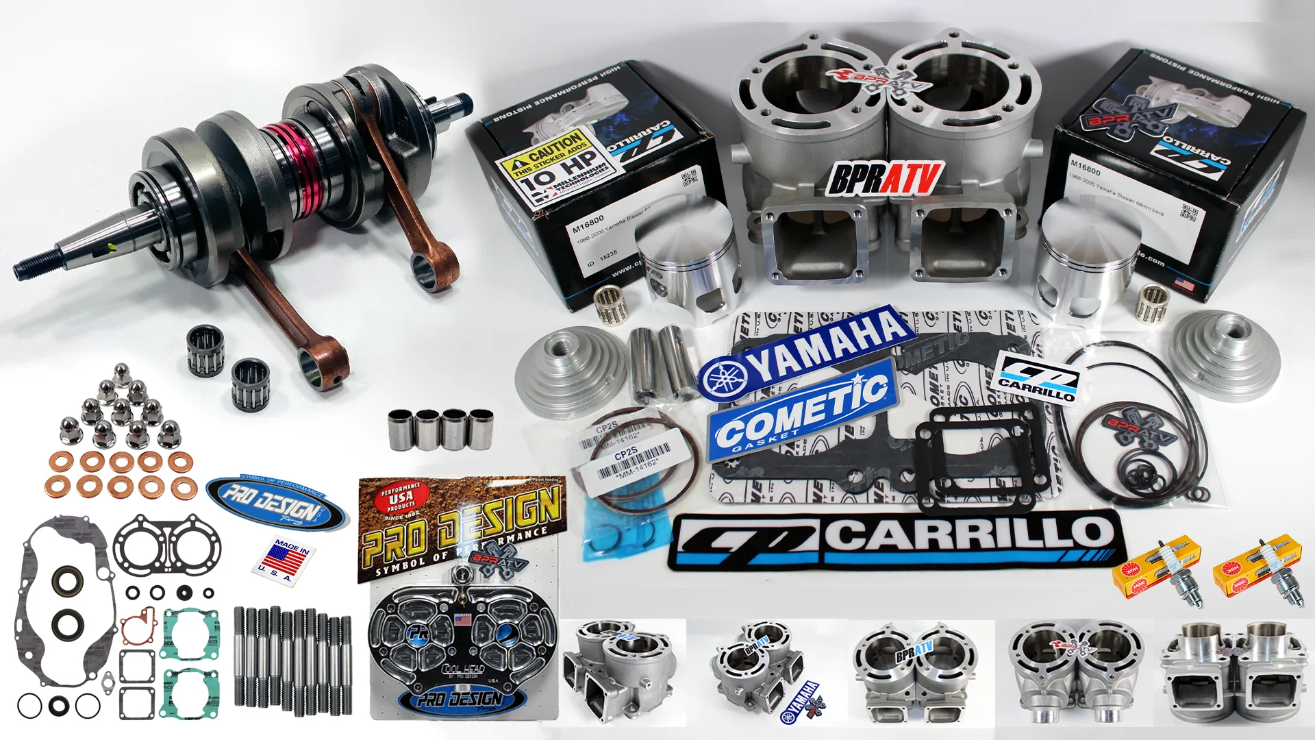Banshee 421cc ARES 68mm Athena-Style Kit CP Pistons Stroker Pro Cool Head BPRATV - Image 23