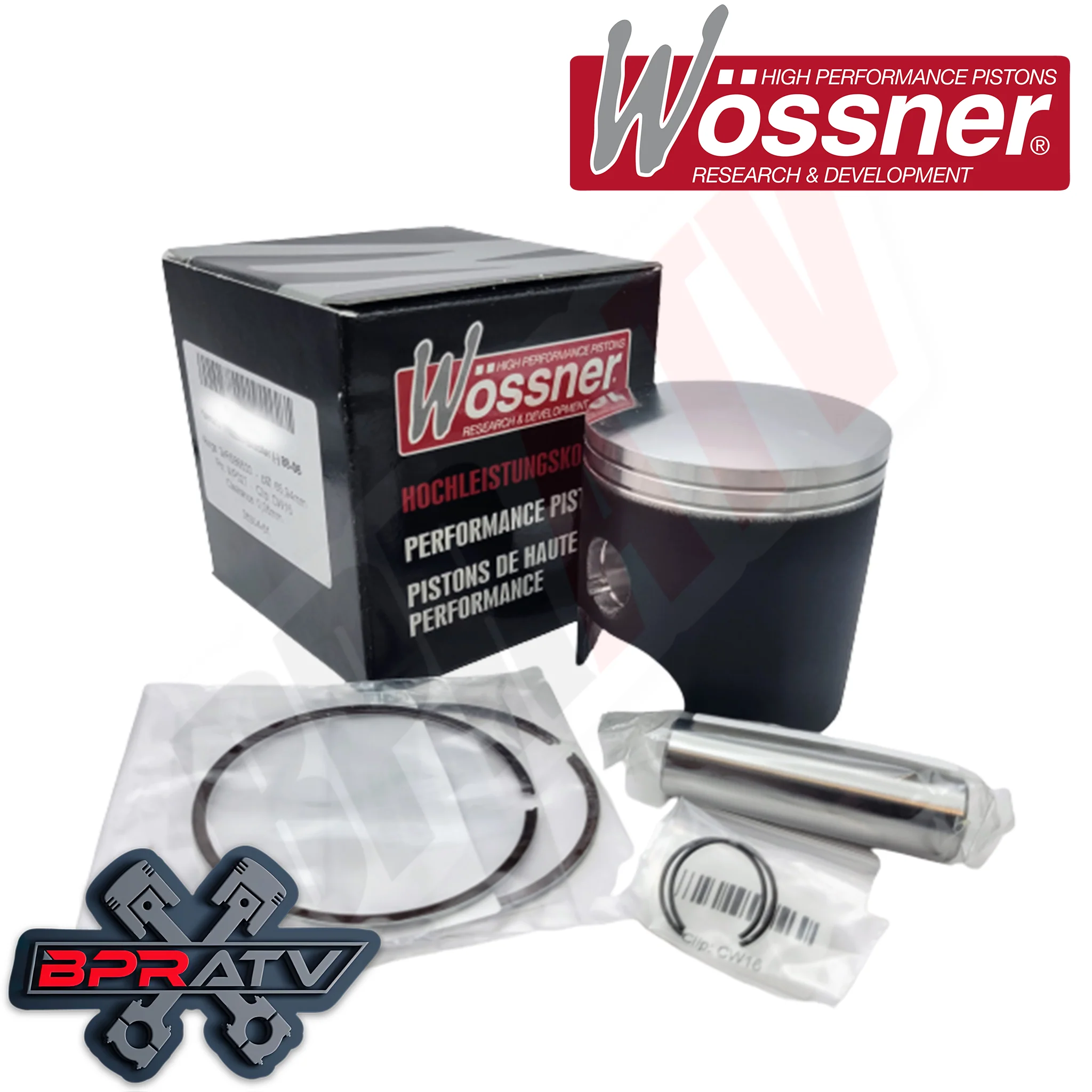 Yamaha Banshee 64.50mm Wossner Pistons Hotrods Bottom Top End Motor Rebuild Kit - Image 2