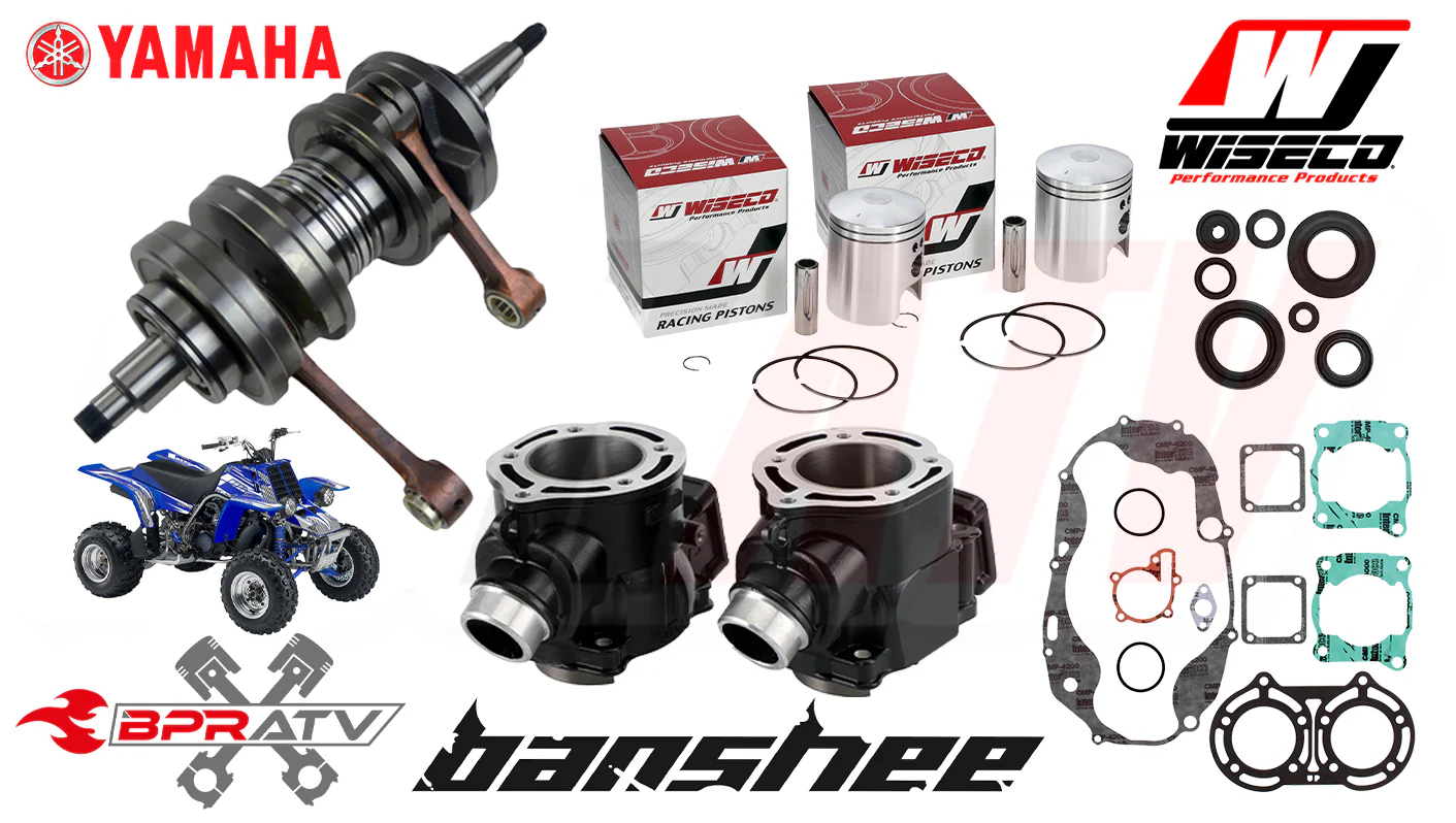 Yamaha Banshee 64mm Stock VALUE Rebuild Kit Crank Wiseco Pistons Gaskets Seals - Image 2