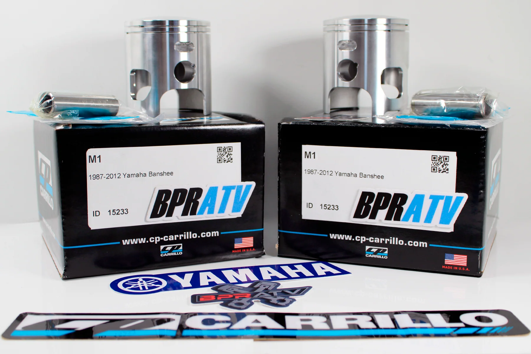 Yamaha Banshee 66mm Cylinders CP-Carrillo Pistons & Cometic Top End Rebuild Kit! - Image 4