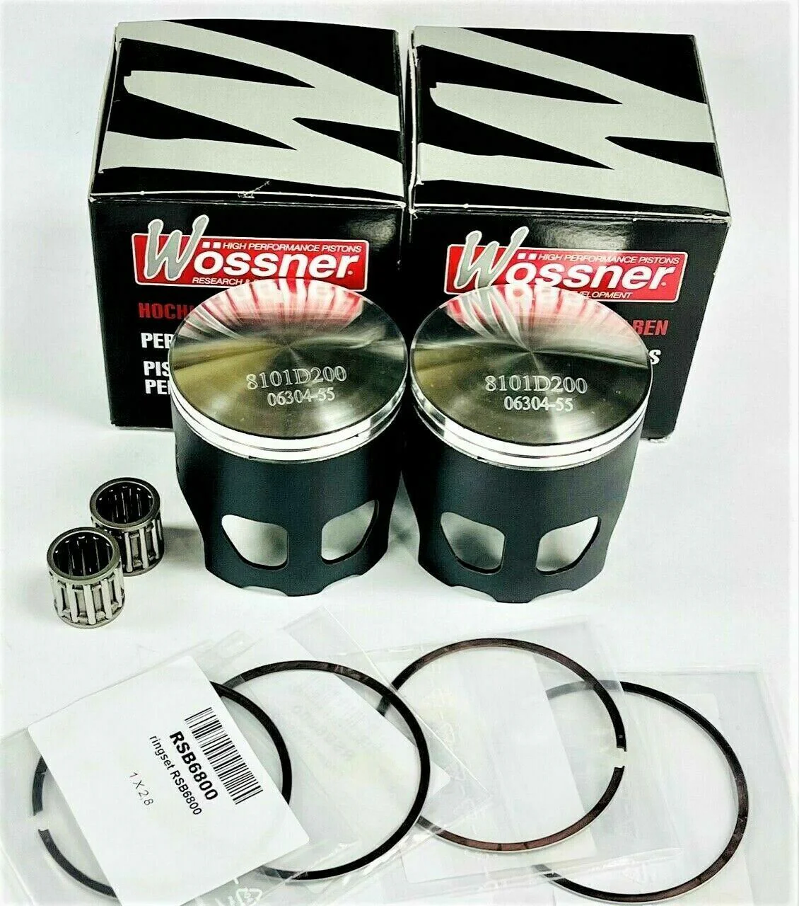Yamaha Banshee 69mm Long Rod Stroker Pistons Wossner 68.95mm Big Bore Piston Set - Image 20