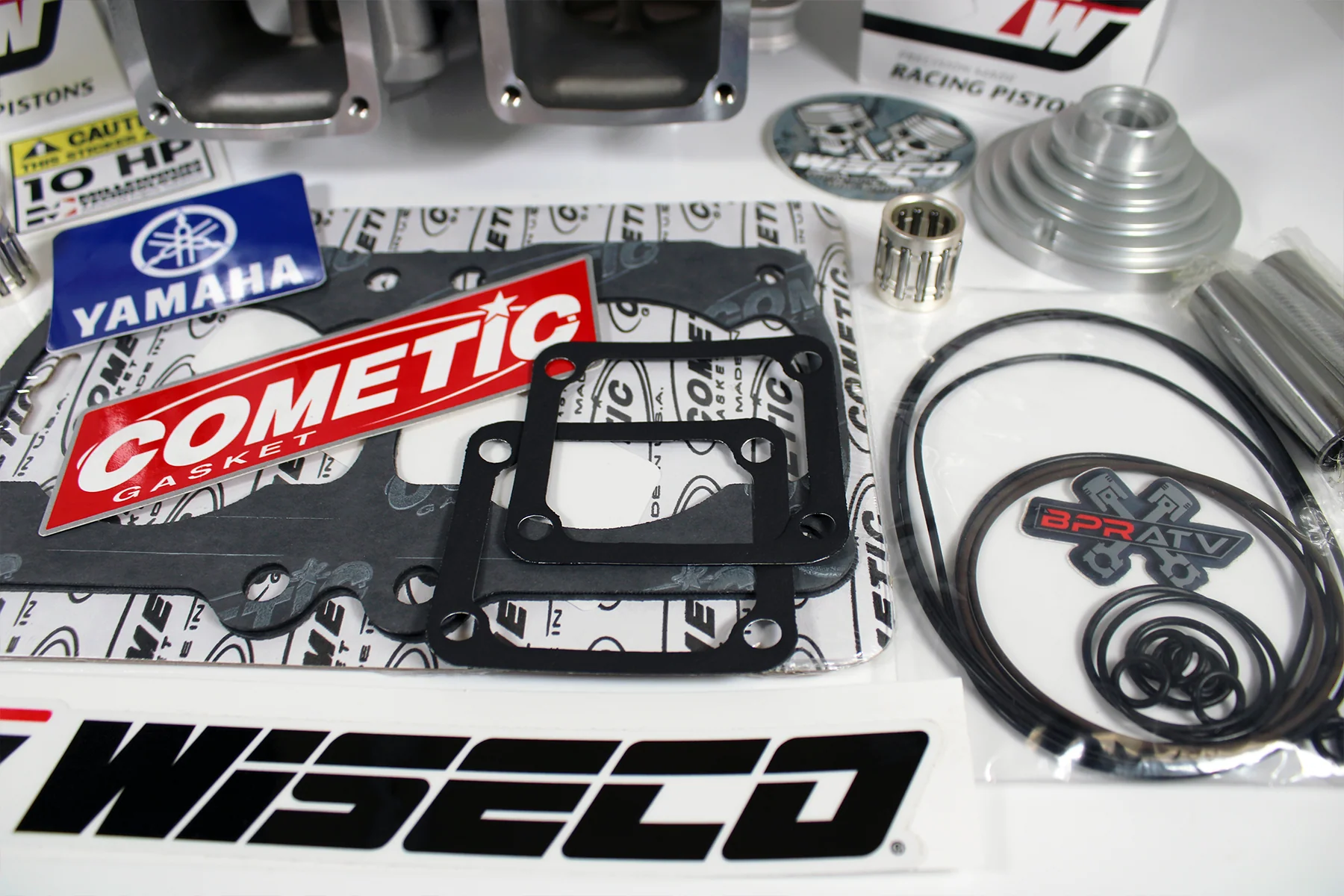 Yamaha Banshee ARES 400cc Cylinders Athena Style Wiseco Piston Domes Top End Kit - Image 21