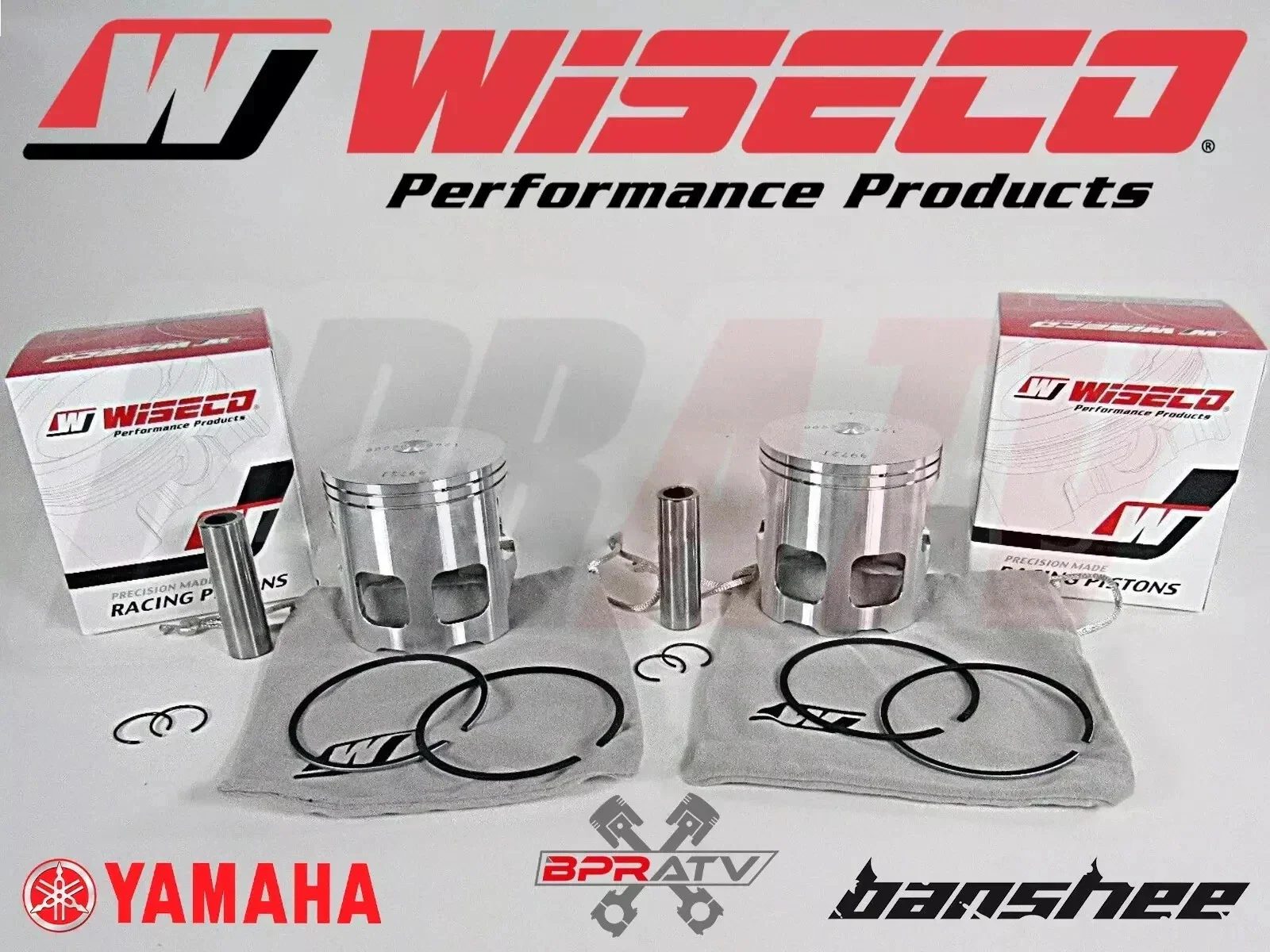 Yamaha Banshee Athena 392 Big Bore Top End Wiseco 68mm Pistons Domes Rebuild Kit - Image 19