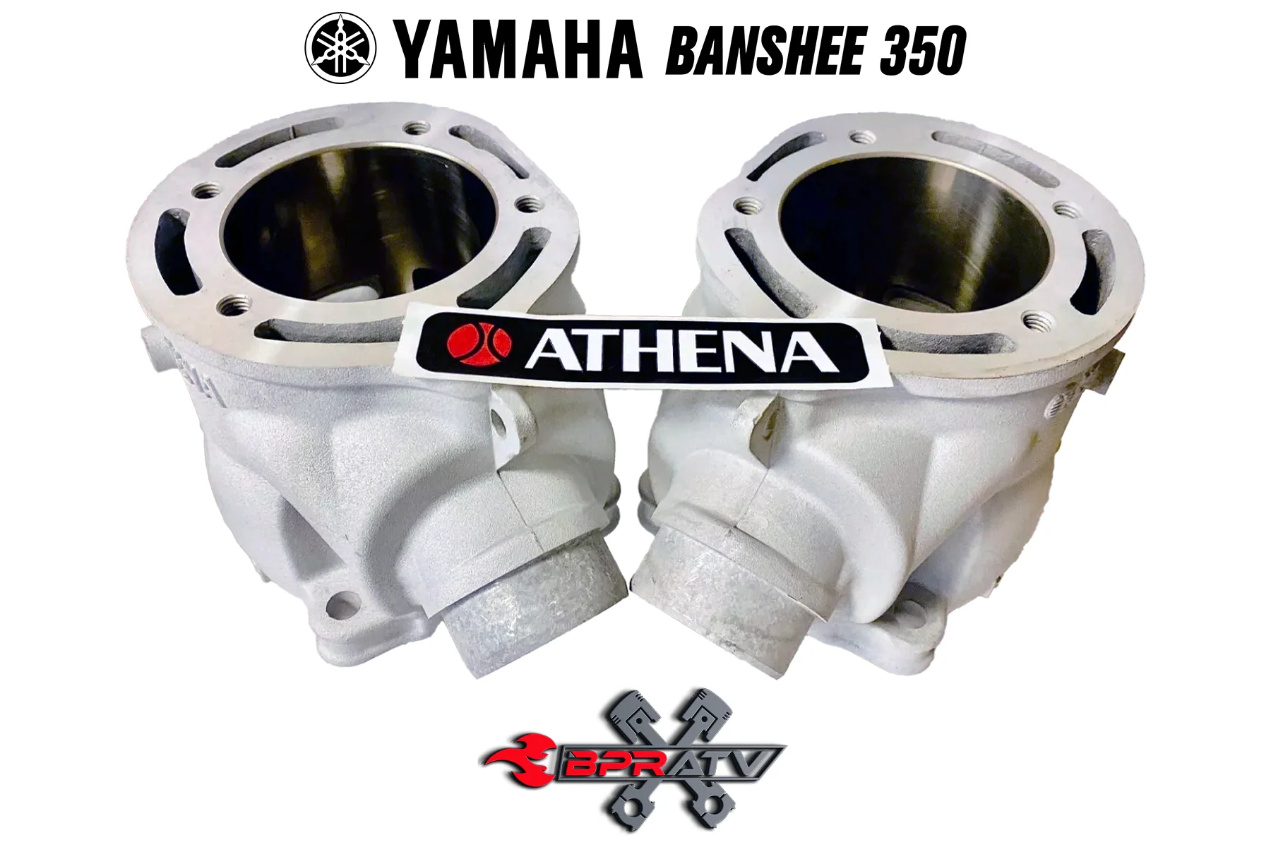 Yamaha Banshee Athena 400cc 68 Big Bore Cylinders Pistons Top Rebuild Head Domes - Image 14