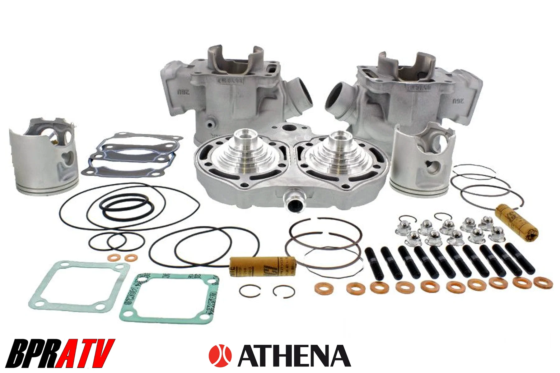 Yamaha Banshee Athena 68mm Big Bore Cylinder Kit Piston Head & Domes Top Rebuild - Image 7