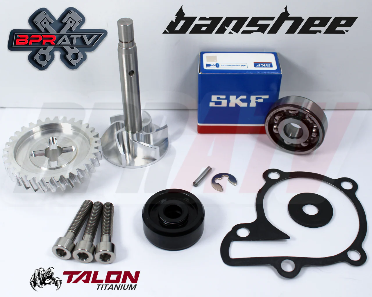 Yamaha Banshee BILLET Water Pump Gear Impeller Bearing Seal TITANIUM Bolt Kit - Image 4
