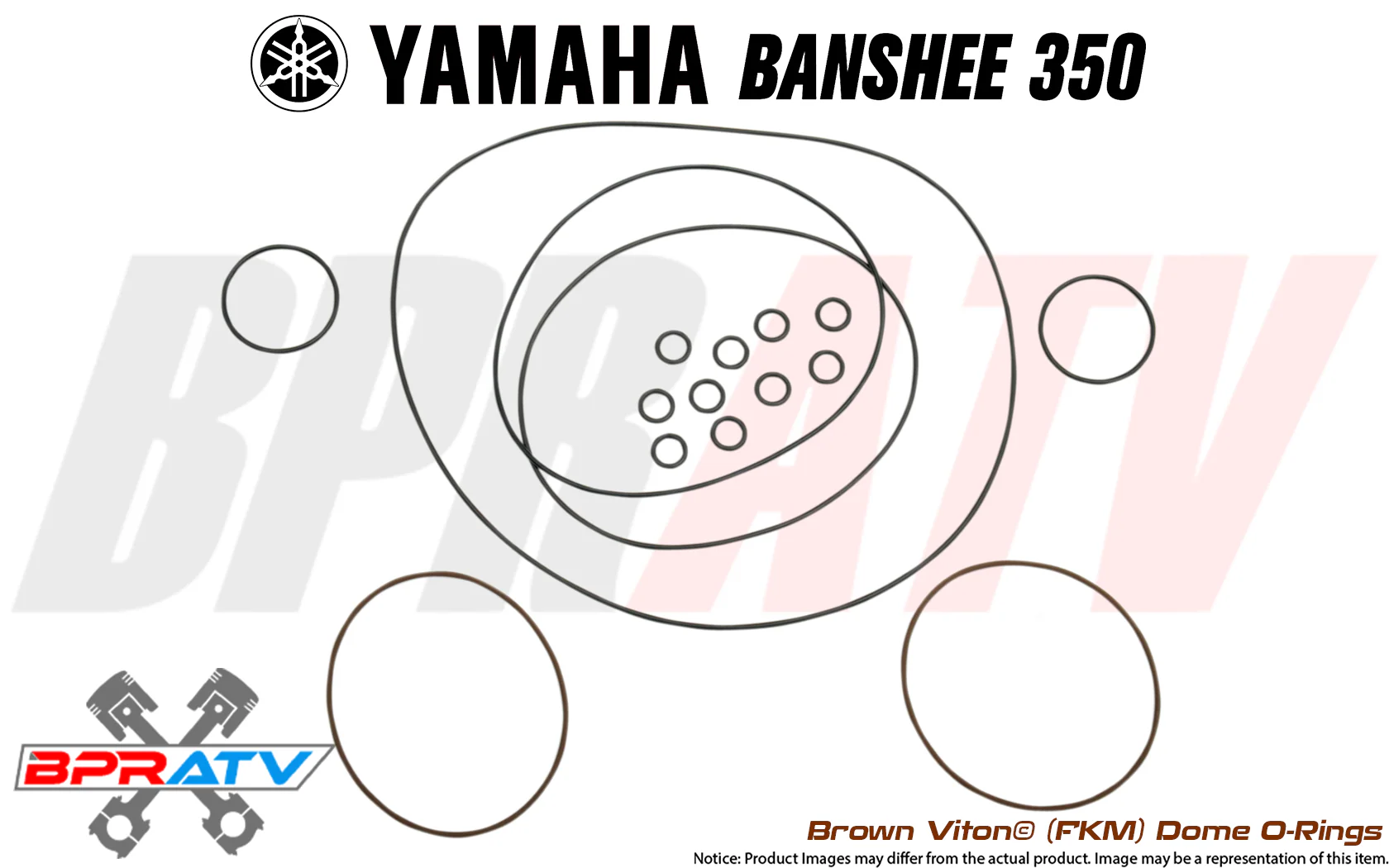 Yamaha Banshee Chariot Style Cool Head Heat Treated Dome Orings O-ring Kit FKM - Image 15