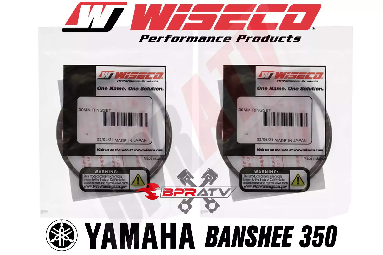 Yamaha Banshee Cheetah Cub 421 Cylinders 68 68mm Big Bore WISECO Stroker Pistons - Image 11