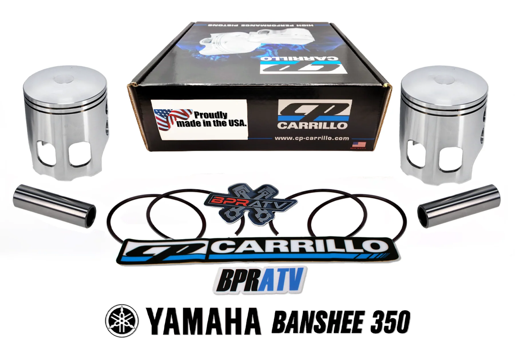 Yamaha Banshee CP-Carrillo 64mm Forged Piston Kit 2-Stroke High RPM Power Racing - Image 14