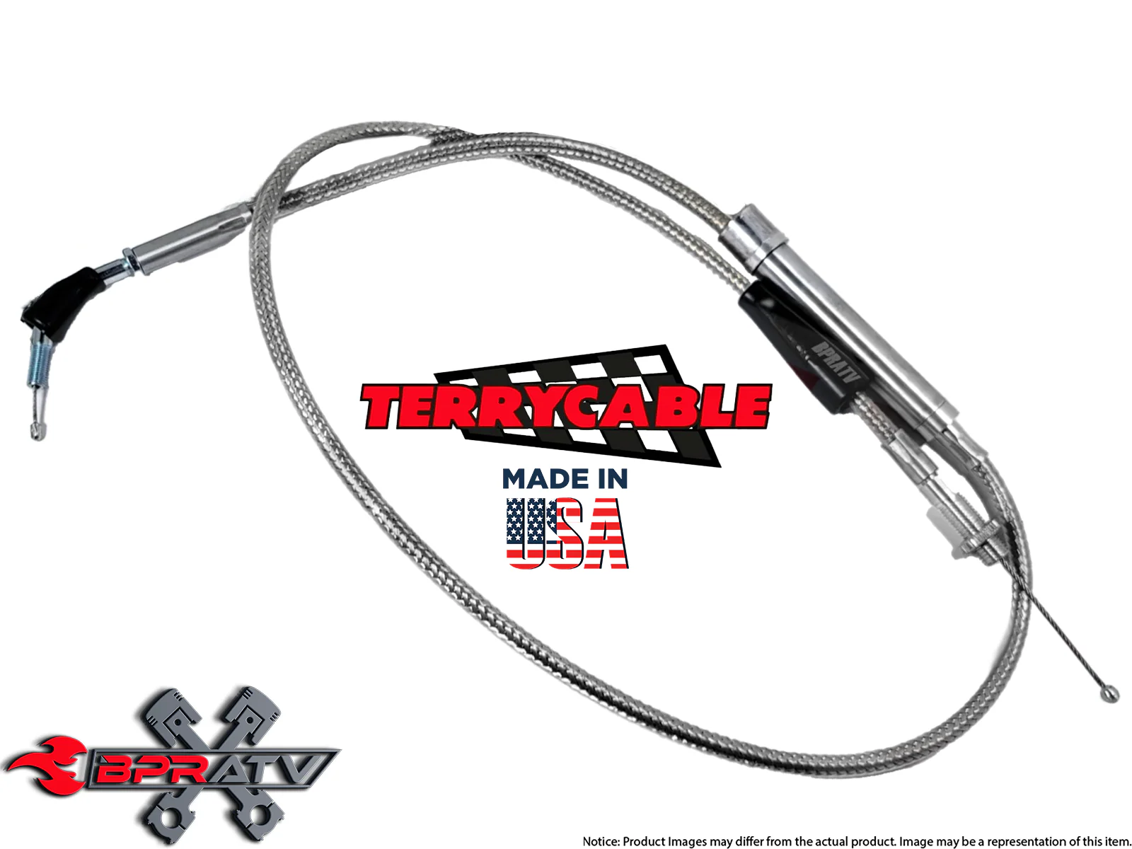 Yamaha Banshee Cub 2-1 Terry Cable Single Thumb Throttle Cable PWK Carbs 28-39mm - Image 2