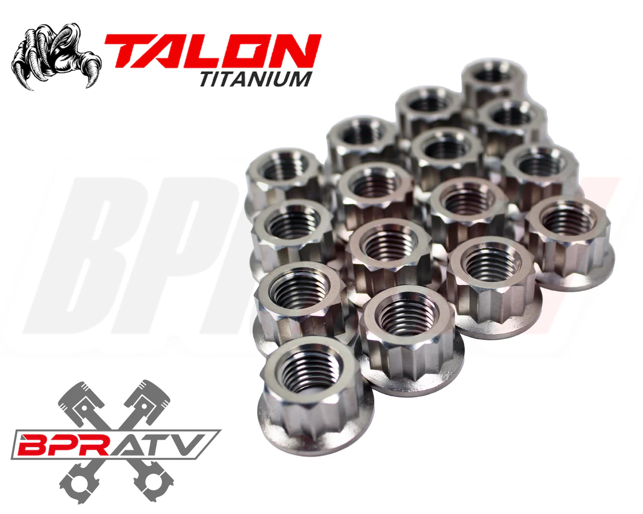 Yamaha Banshee CUB Cylinder Ti Bottom Case Cylinder Head Nuts Stud Nuts 1.90 OZ! - Image 13