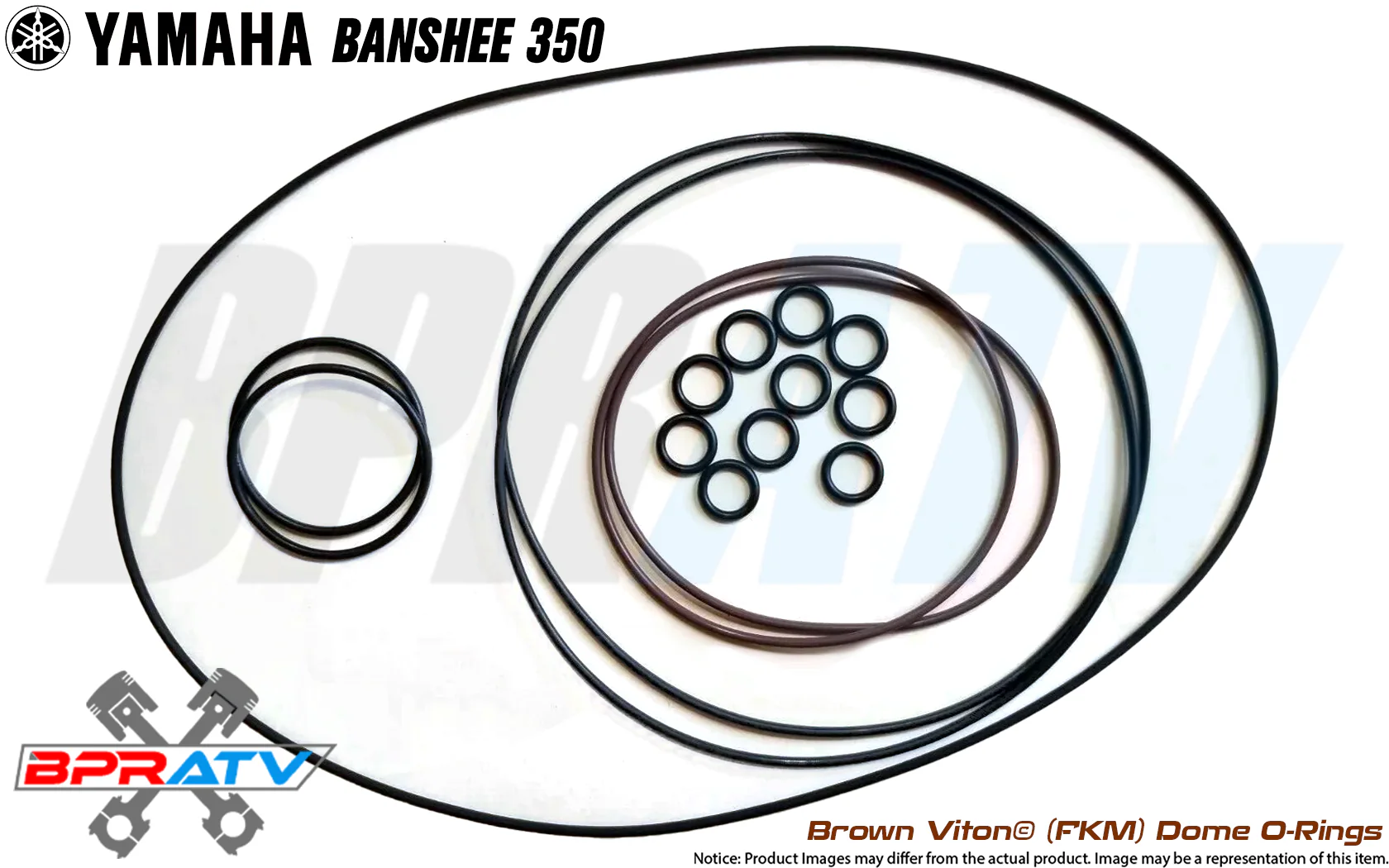 Yamaha Banshee Pro Design Cool Head Heat Treated Brown Dome O rings O-ring Kit - Image 18