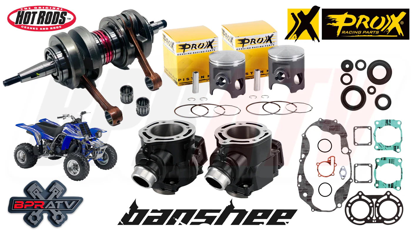 Yamaha Banshee Pro X 66mm Big Bore 409cc Sneaker Stroker Crank Pistons Pro Head - Image 2