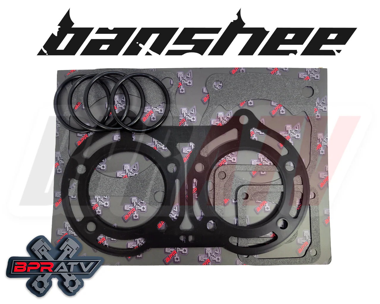 Yamaha Banshee YFZ350 64 mil Stock Cylinders WOSSNER Pistons Top End Rebuild Kit - Image 16