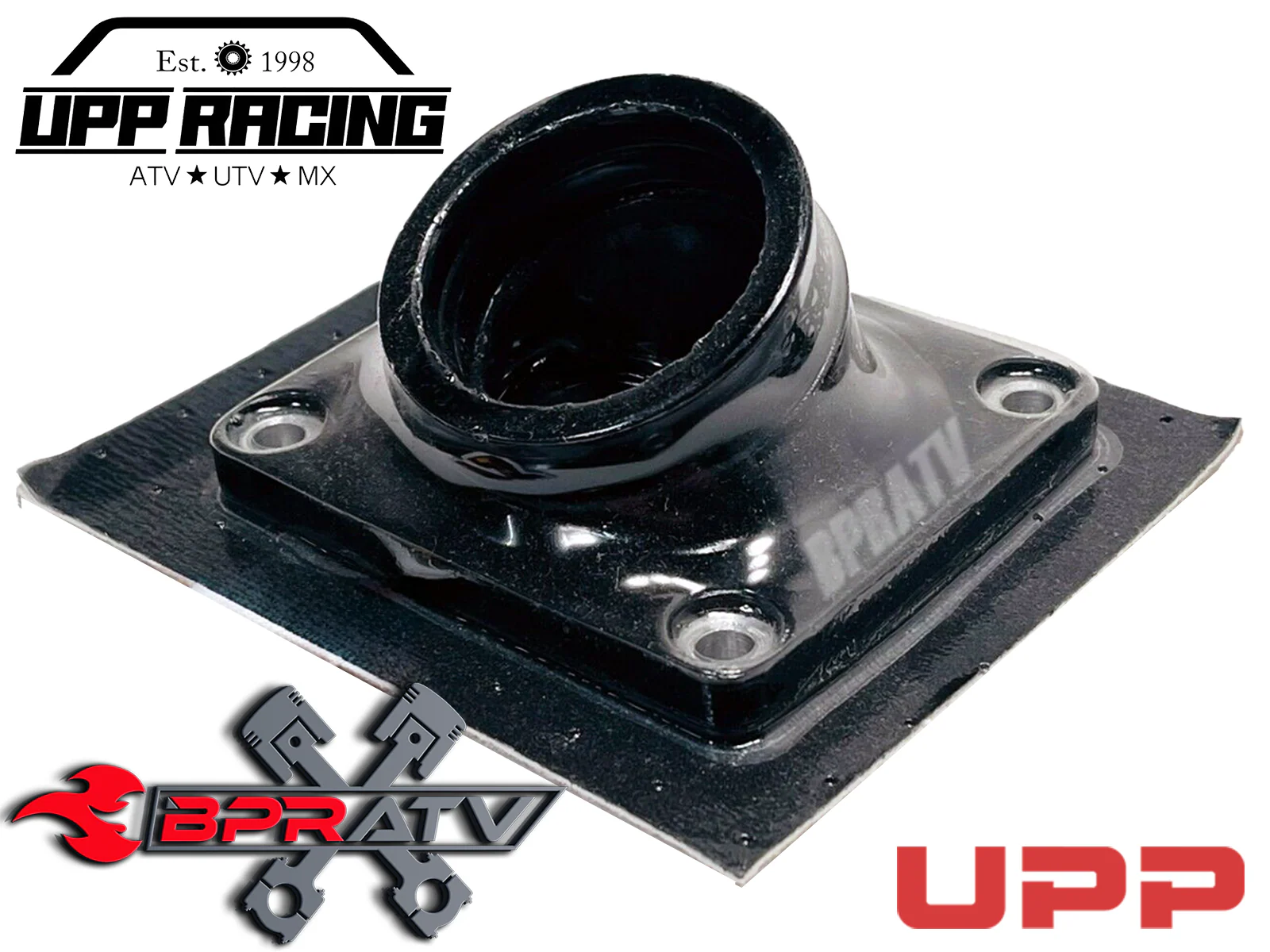 Yamaha Banshee Trinity Racing CV 2 Into 1 UPP Intake Manifold Boot Single Carb - Image 2