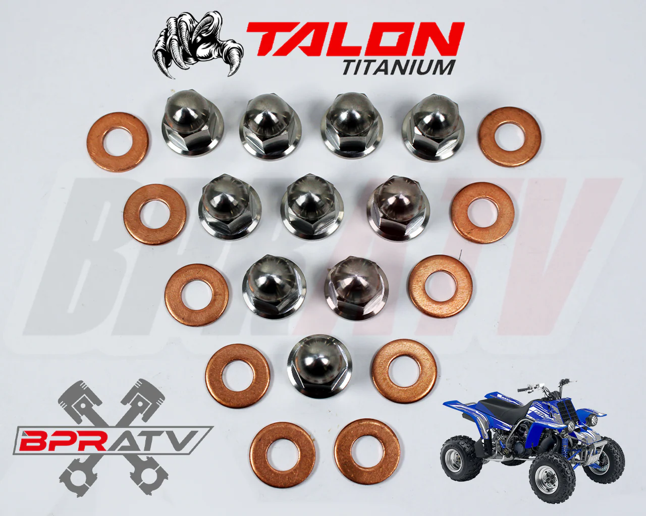 Yamaha Banshee YFZ 350 BPRATV Talon Titanium Acorn Replacement Nuts & Washer Kit - Image 3