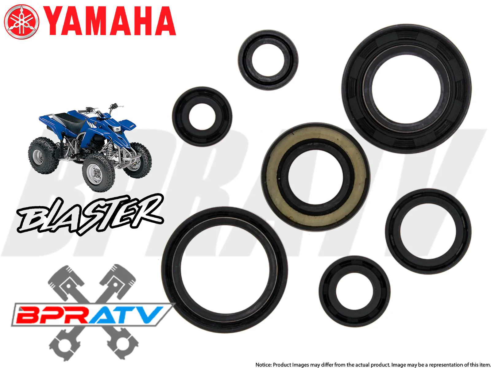 Yamaha Blaster 200 66 Piston Cylinder WISECO Crank Motor Rebuild Titanium Studs - Image 20