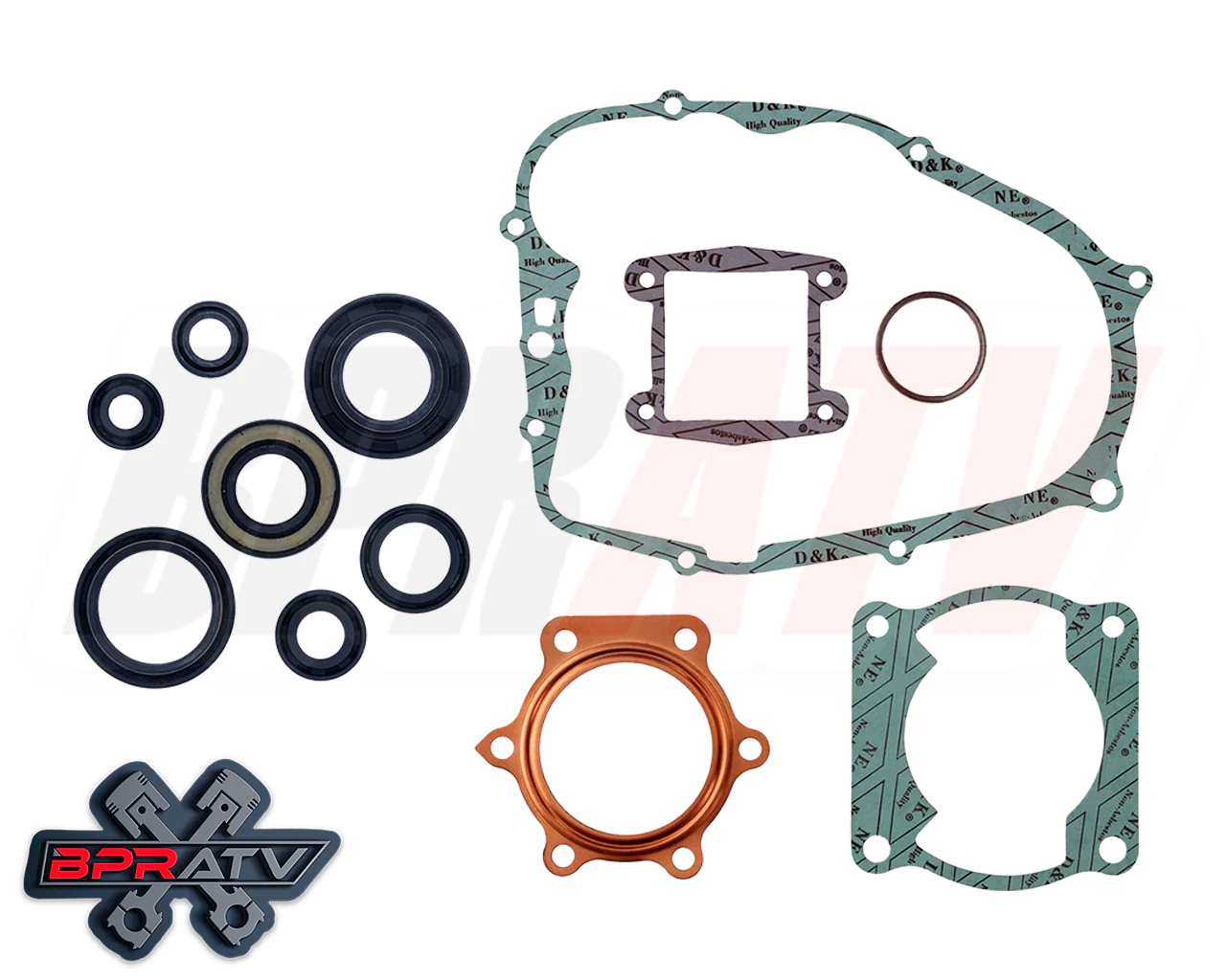 Yamaha Blaster 200 68m Big Bore Cylinder Crank Wossner Piston Simple Rebuild Kit - Image 7
