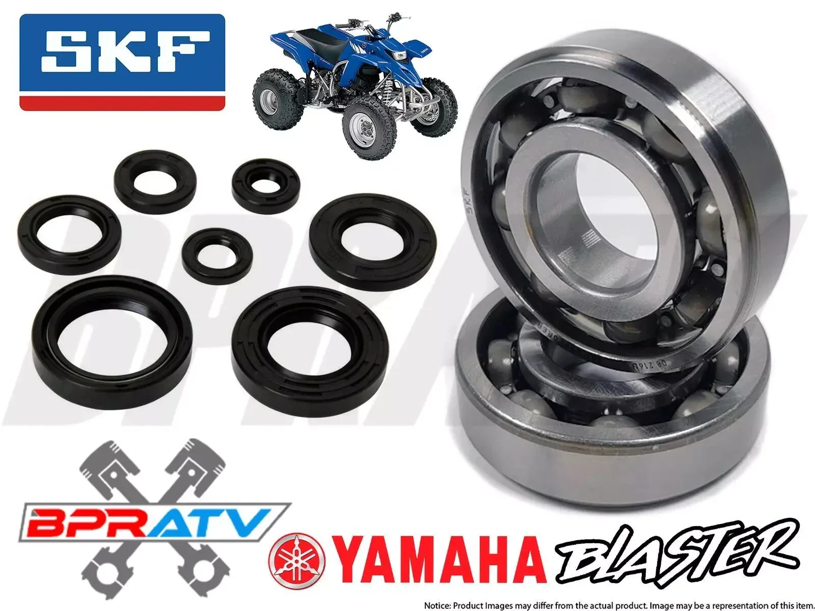 Yamaha Blaster 200 68mm Big Bore Cylinder Crank Wiseco Piston Simple Rebuild Kit - Image 15