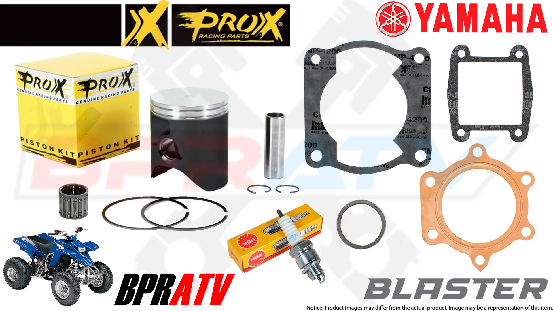 Yamaha Blaster 200 Wiseco Motor Rebuild Kit Crank ProX Piston Koyo NTN Bearings - Image 10