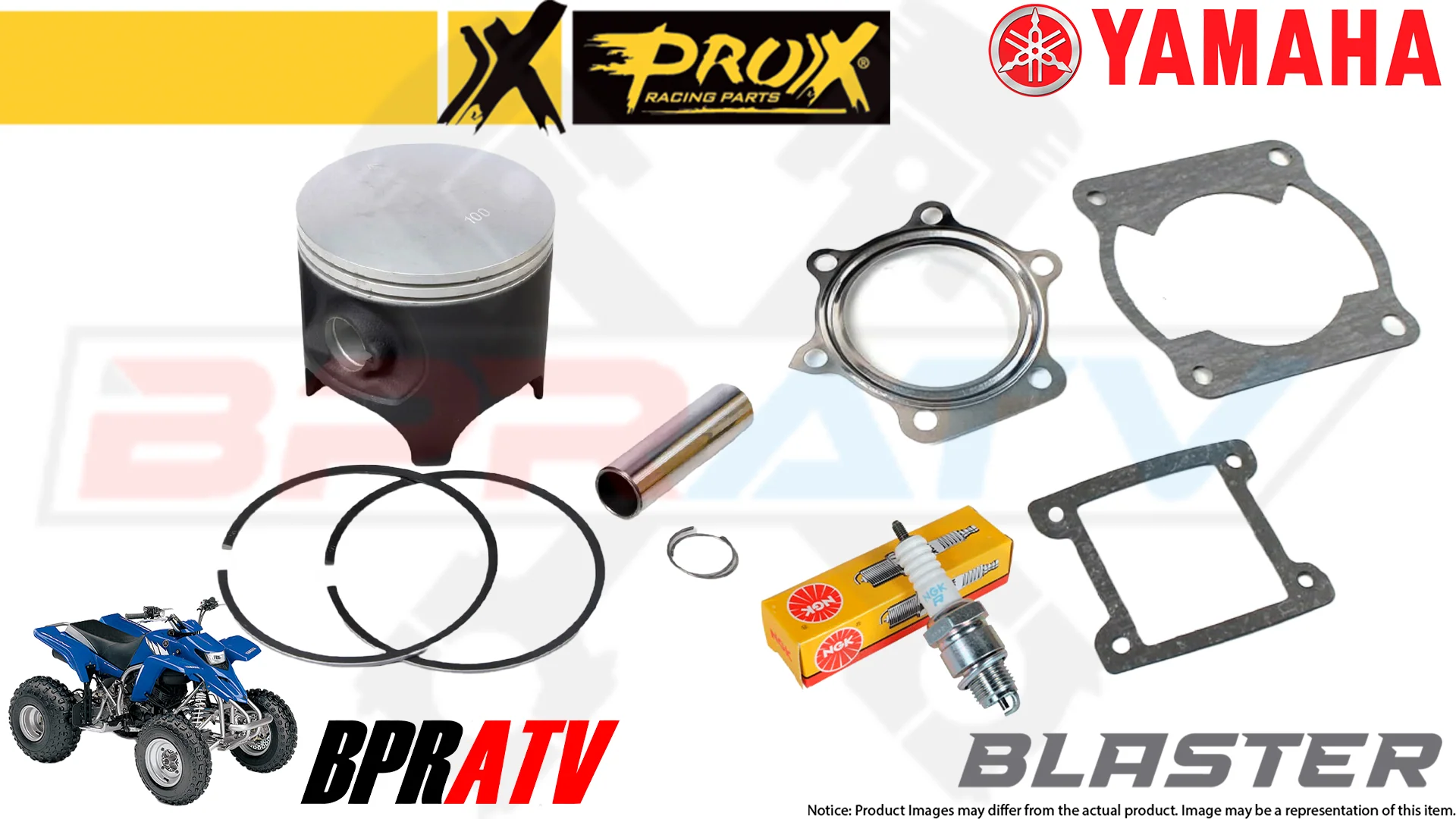 Yamaha Blaster 200 YFS200 Pro X ProX Cylinder Piston Bearing Gasket Top End Kit - Image 6