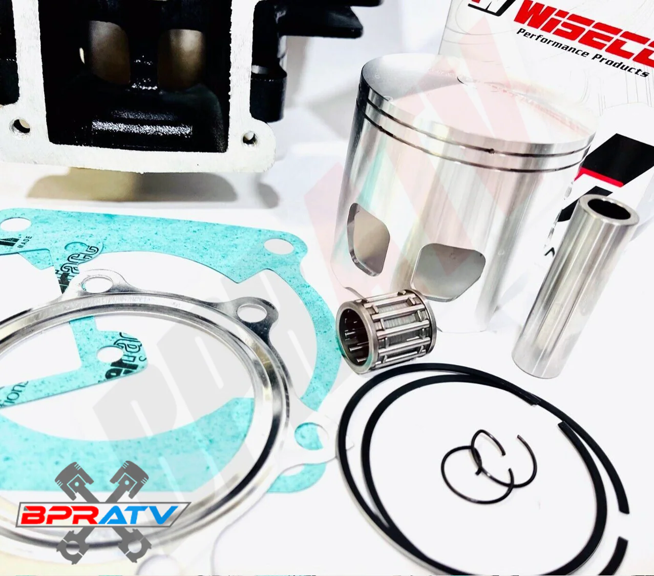 Yamaha Blaster 66mm Stock OEM Bore Cylinder WISECO Piston Top End Rebuild Kit - Image 7