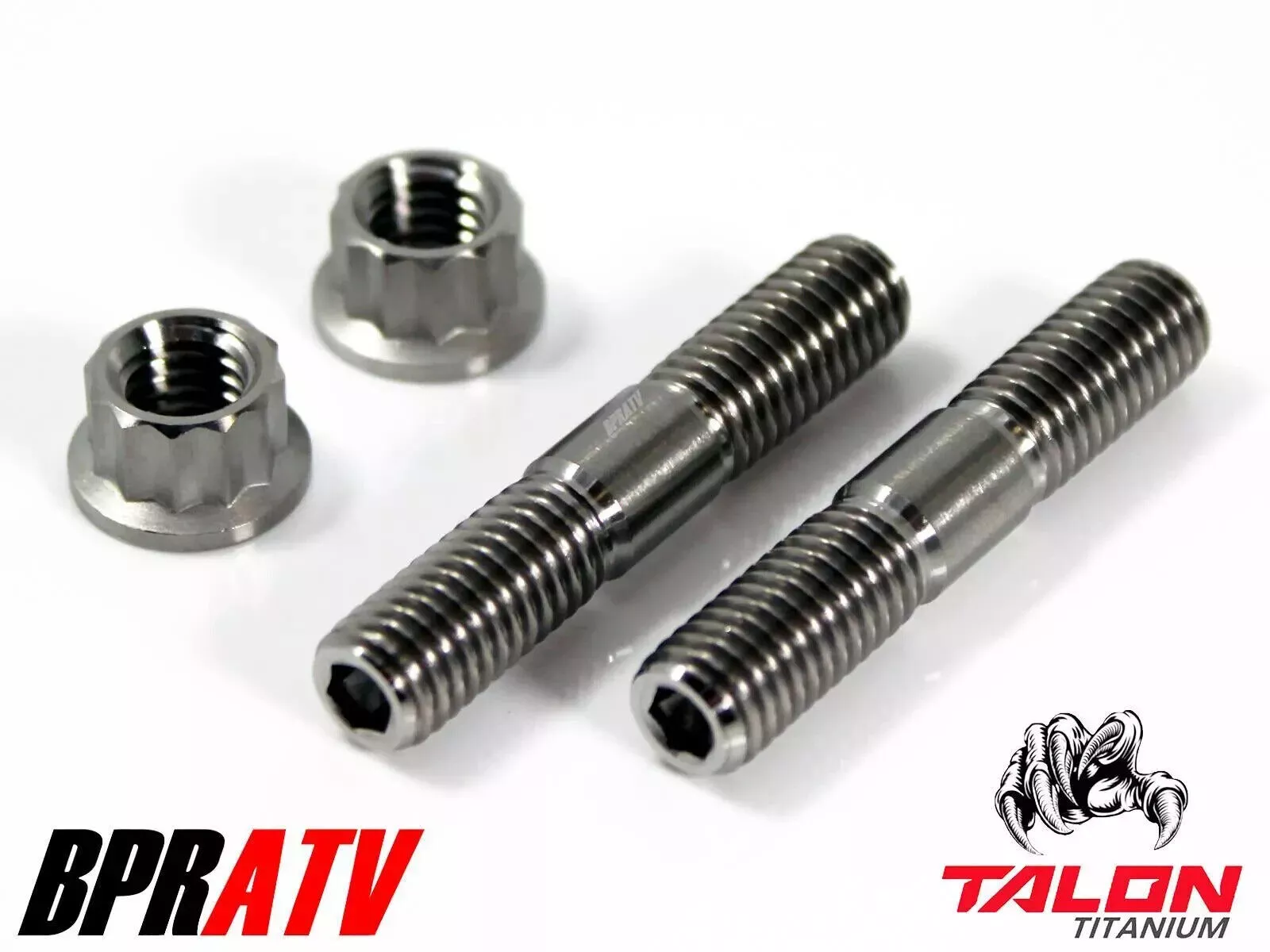 Yamaha Blaster TITANIUM Cylinder Head Studs Cylinder to Crankcase Stud Kit Nuts - Image 15