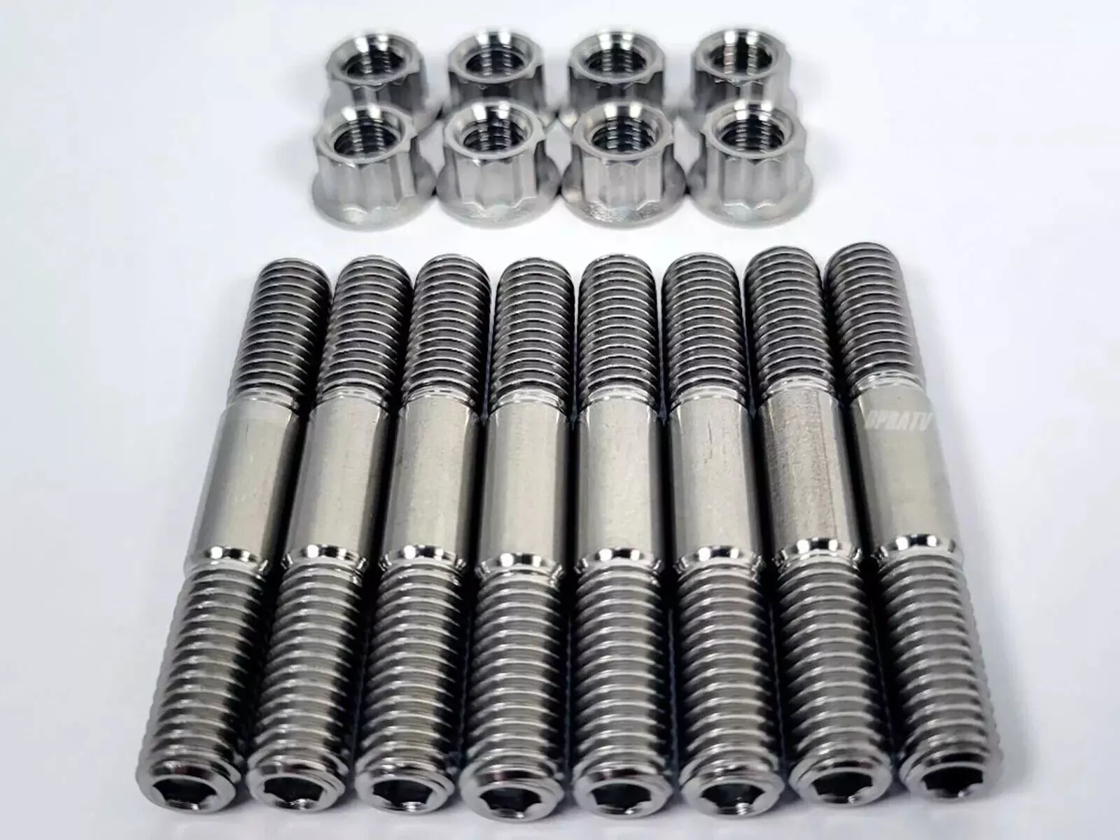 Yamaha Blaster TITANIUM Cylinder Head Studs Cylinder to Crankcase Stud Kit Nuts - Image 5