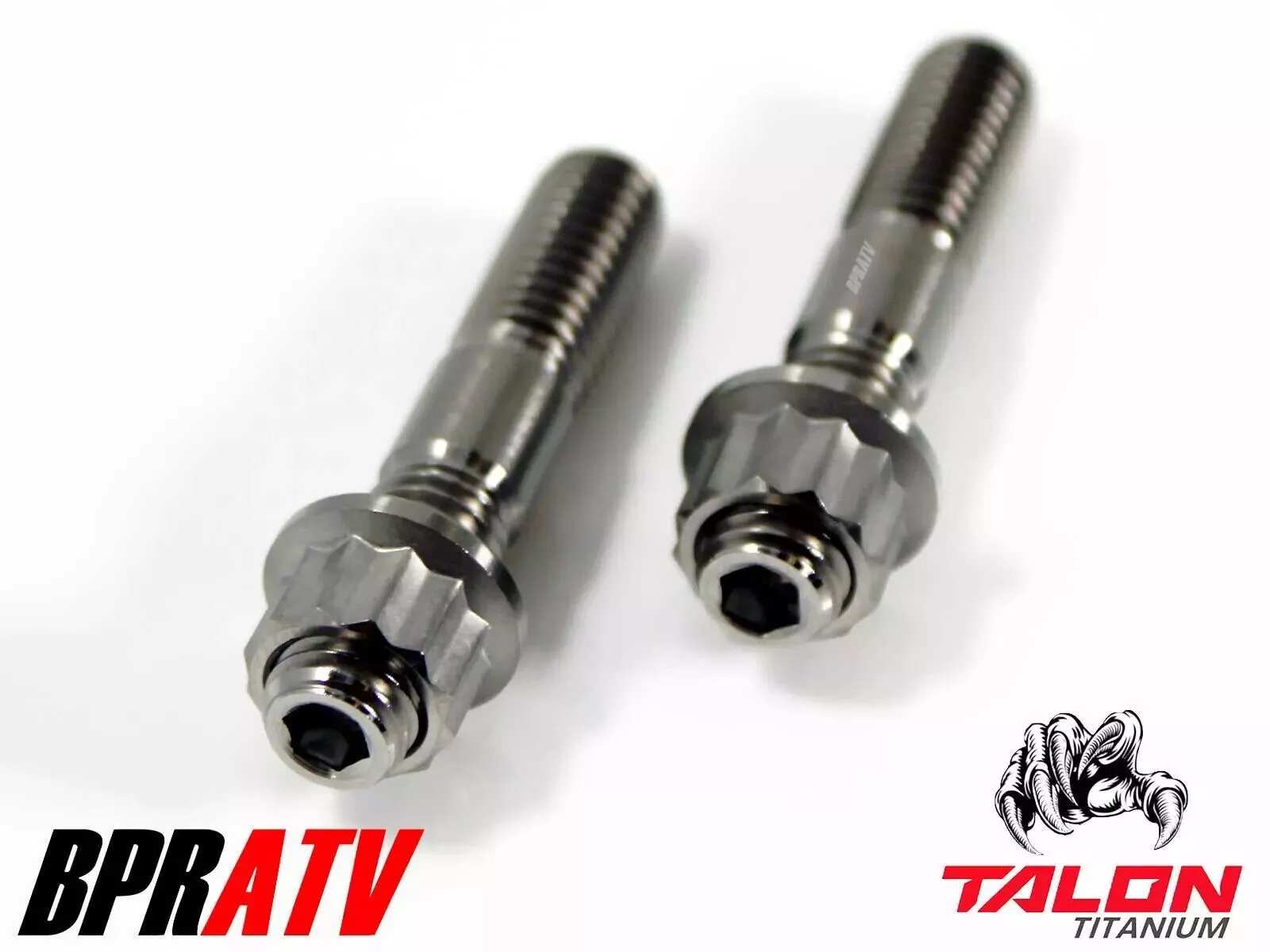 Yamaha Blaster TITANIUM Cylinder Head Studs Cylinder to Crankcase Stud Kit Nuts - Image 9