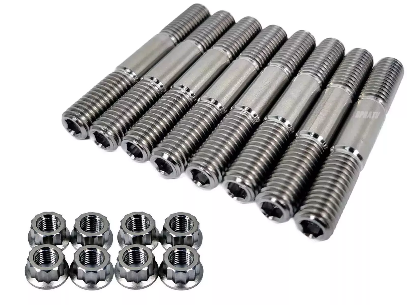 Yamaha Blaster TITANIUM Cylinder Bolts Head Studs Stud Bolt 12 Point Nut Kit Set - Image 13