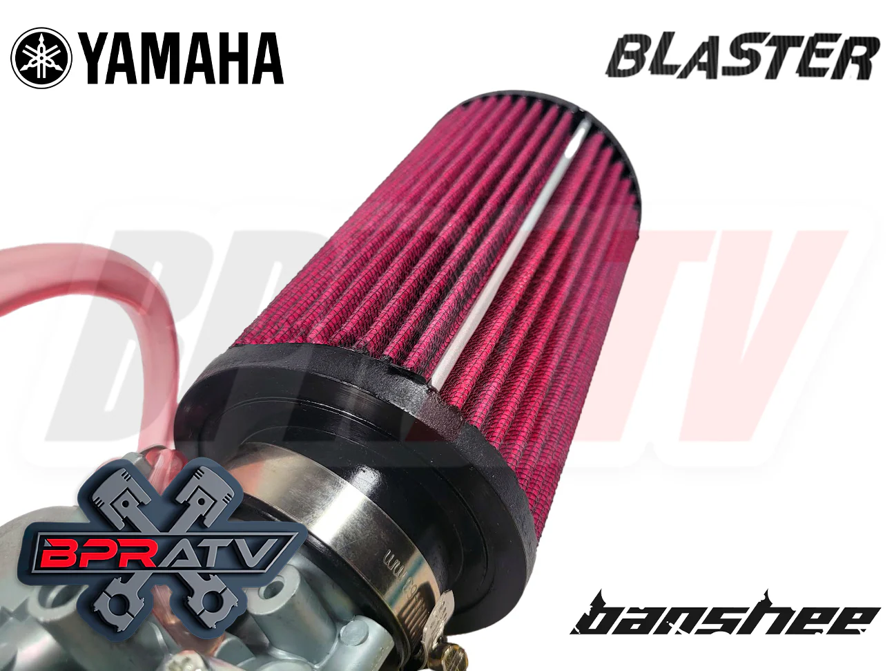 Yamaha Blaster YFS200 YFS 200 K&N Style Air Filter Pod 5" 26mm Stock Mikuni PWK - Image 4