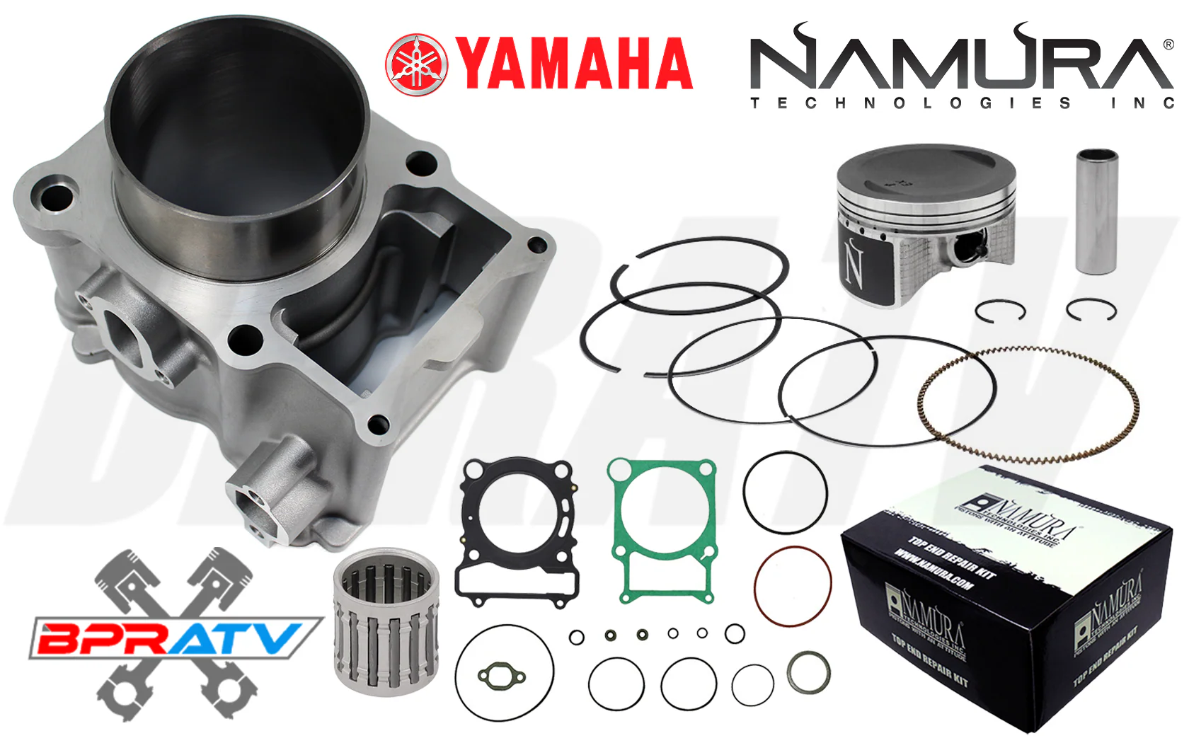 Yamaha Grizzly 400 Cylinder Kit Top End Rebuild Repair Kit Namura Piston Gaskets - Image 2