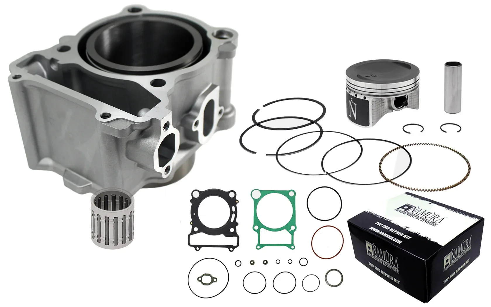 Yamaha Grizzly 450 Cylinder Kit Top End Rebuild Repair Kit Namura Piston Gaskets - Image 22