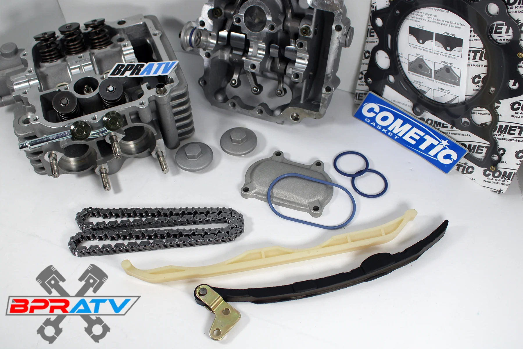 Yamaha Grizzly 660 Assembled Cylinder Head Valves Rocker Arm Shafts Chain Gasket - Image 2