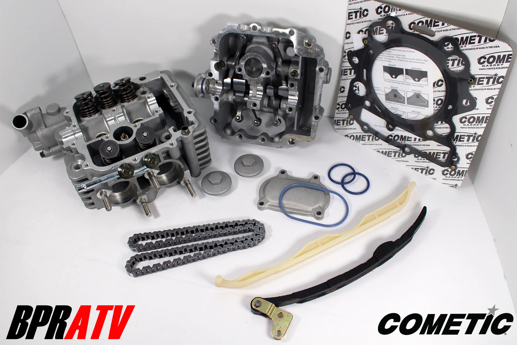 Yamaha Grizzly 660 Assembled Cylinder Head Valves Rocker Arm Shafts Chain Gasket - Image 4