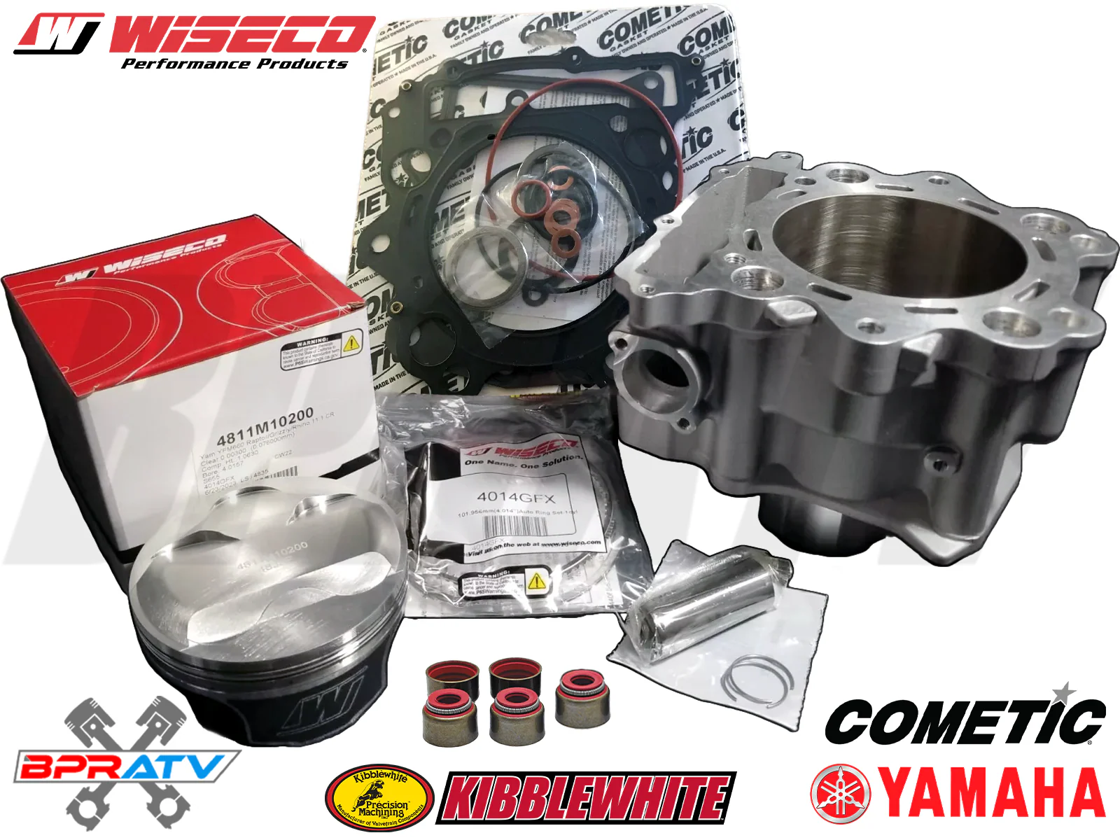 Yamaha Grizzly 660 Big Bore 102mm +2 686cc Top End Rebuild Kit Nikasil Cylinder - Image 16