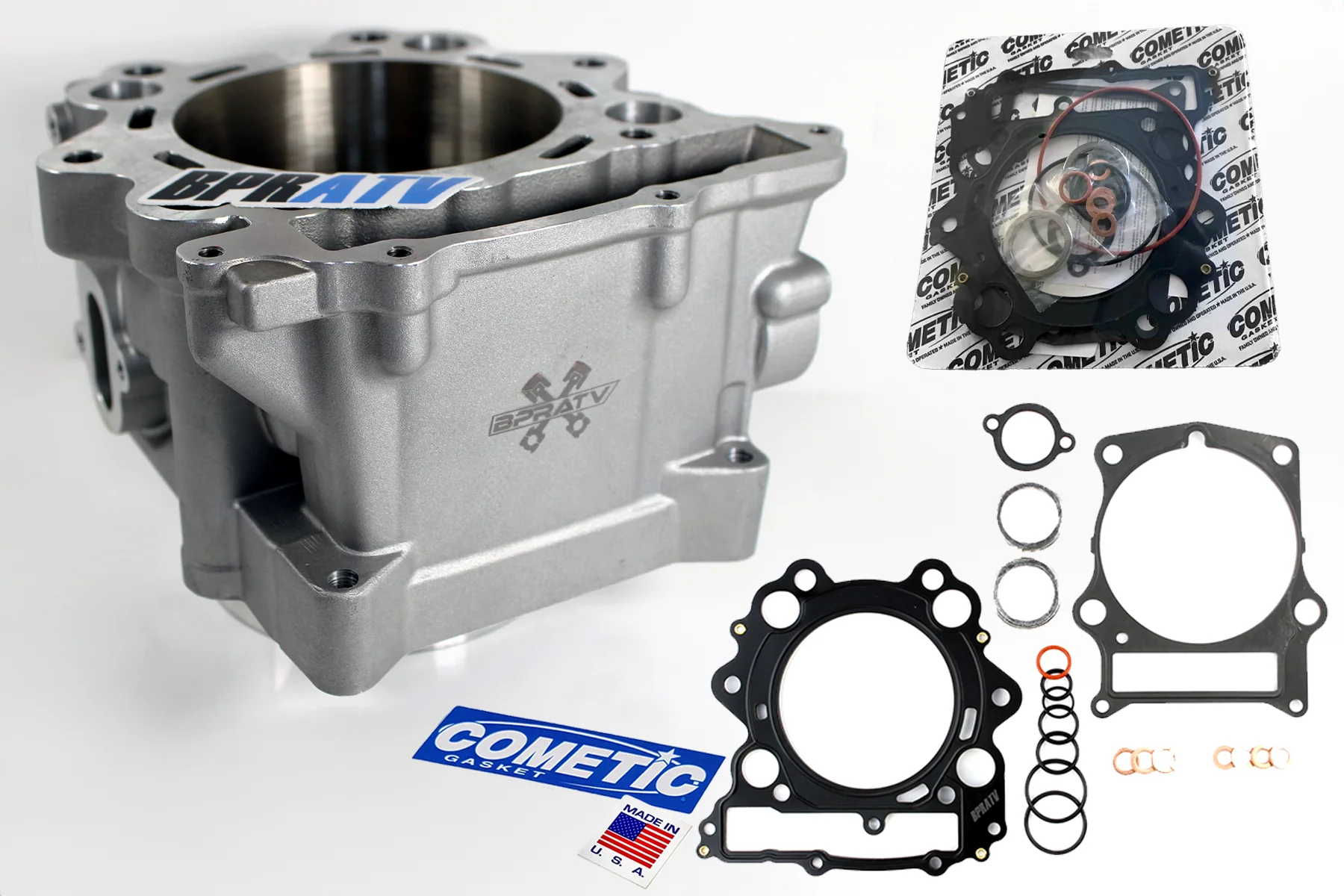 Yamaha Grizzly 660 Big Bore Nikasil Plated Cylinder Cometic Top End Rebuild Kit - Image 2