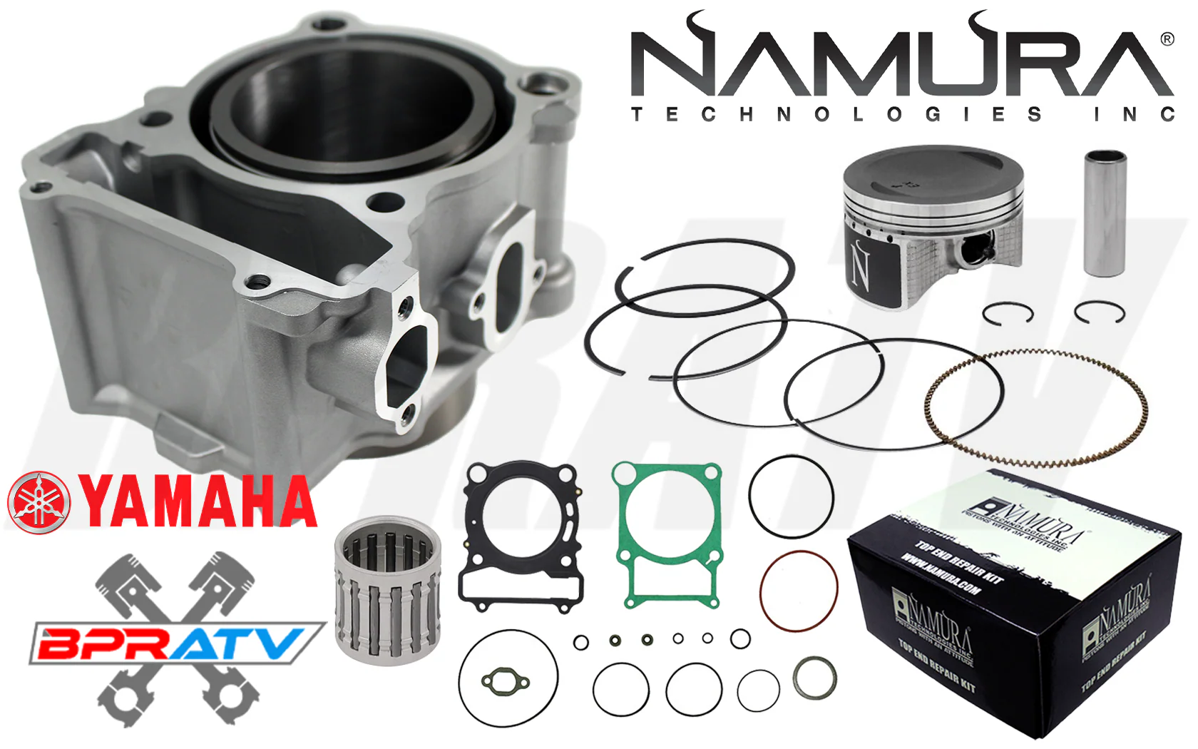 Yamaha Kodiak 400 OEM Stock Bore Cylinder Namura Piston Kit Gaskets Top End Kit - Image 6
