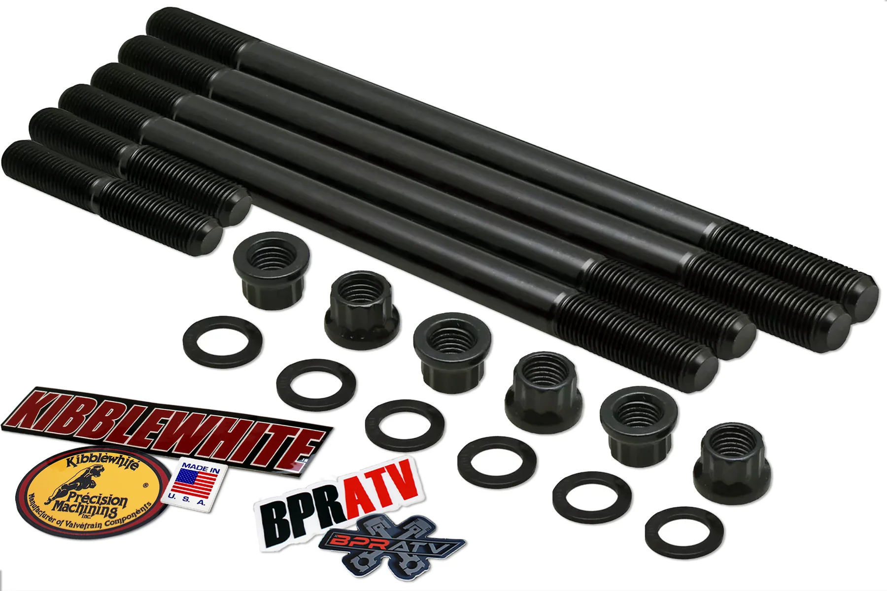 Yamaha Kodiak 700 Kibblewhite Cylinder Head Studs KPMI 80-82450 Head Bolts Stud