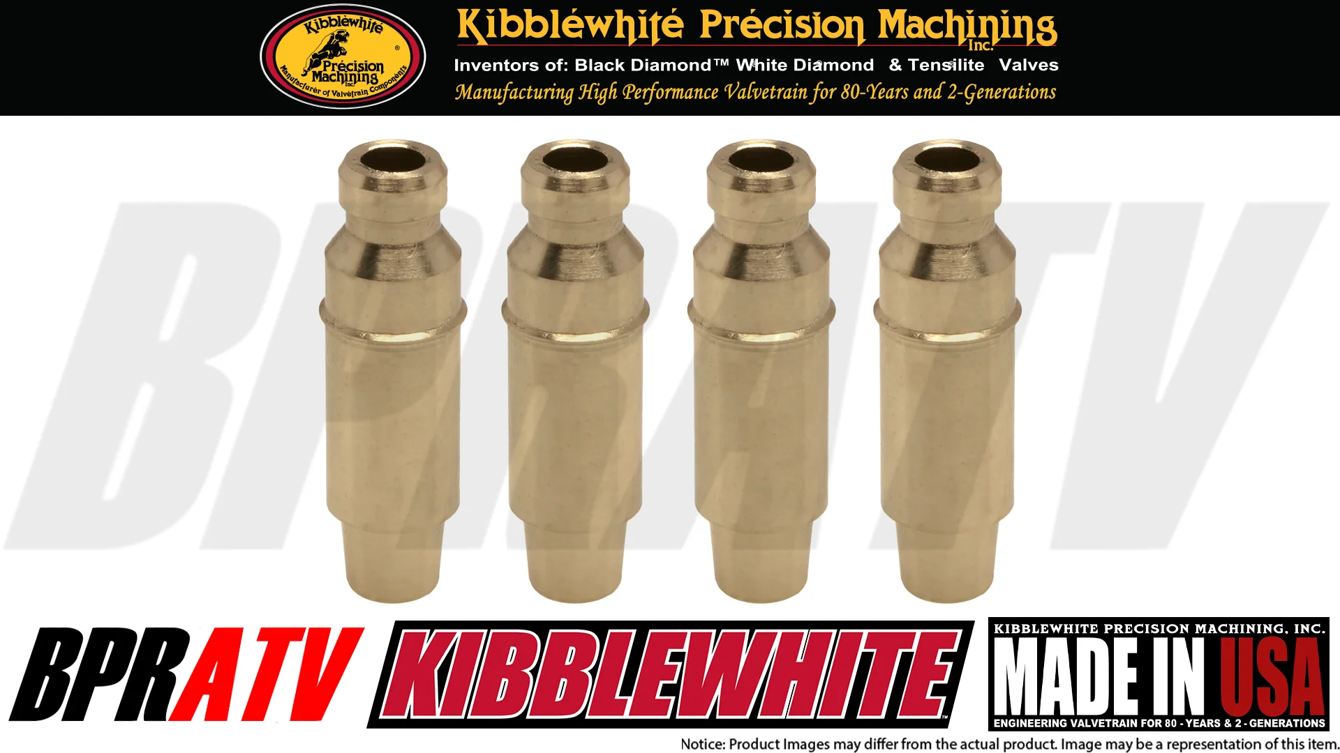 Yamaha Raptor 250 Kibblewhite Intake Exhaust Valve Guides Set Repair KPMI Seals - Image 14