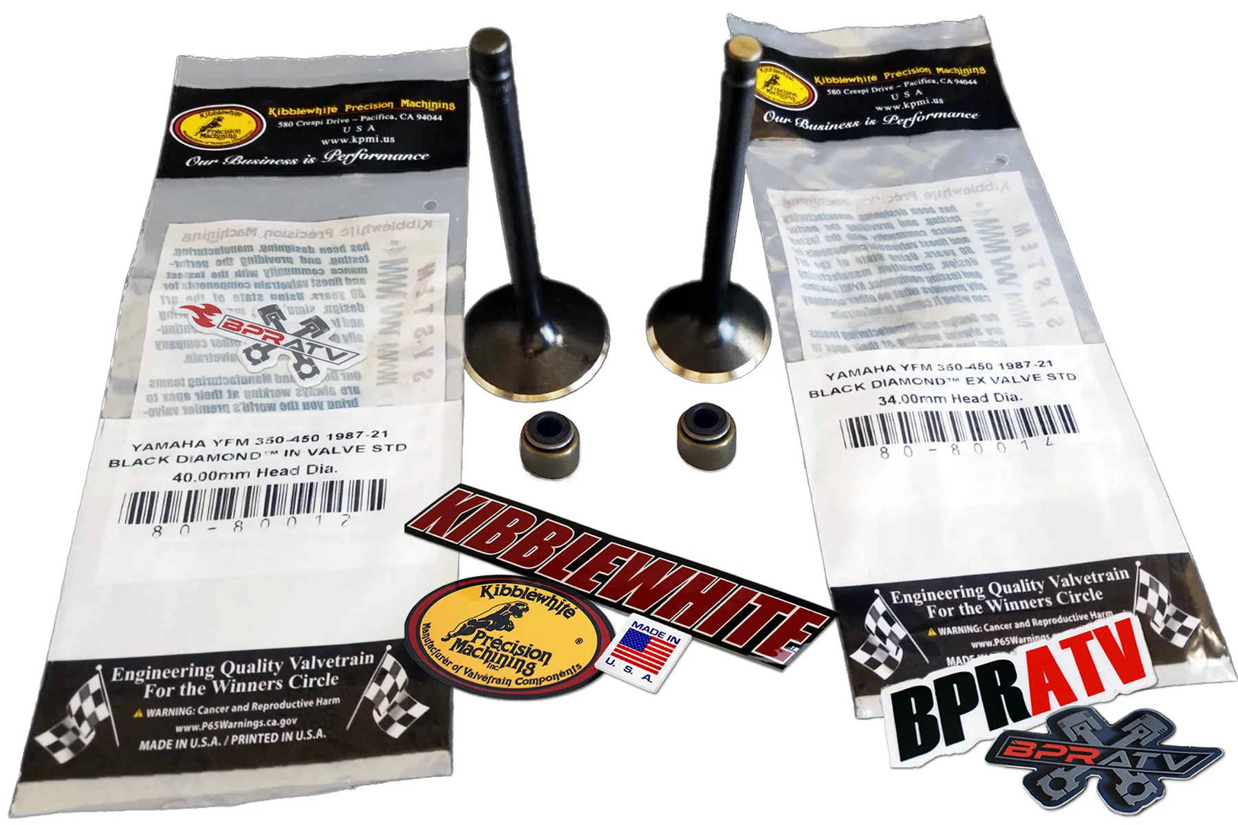 Yamaha Raptor 350 OEM Stock Replacement Kibblewhite Intake Exhaust Valves 04-13 - Image 18