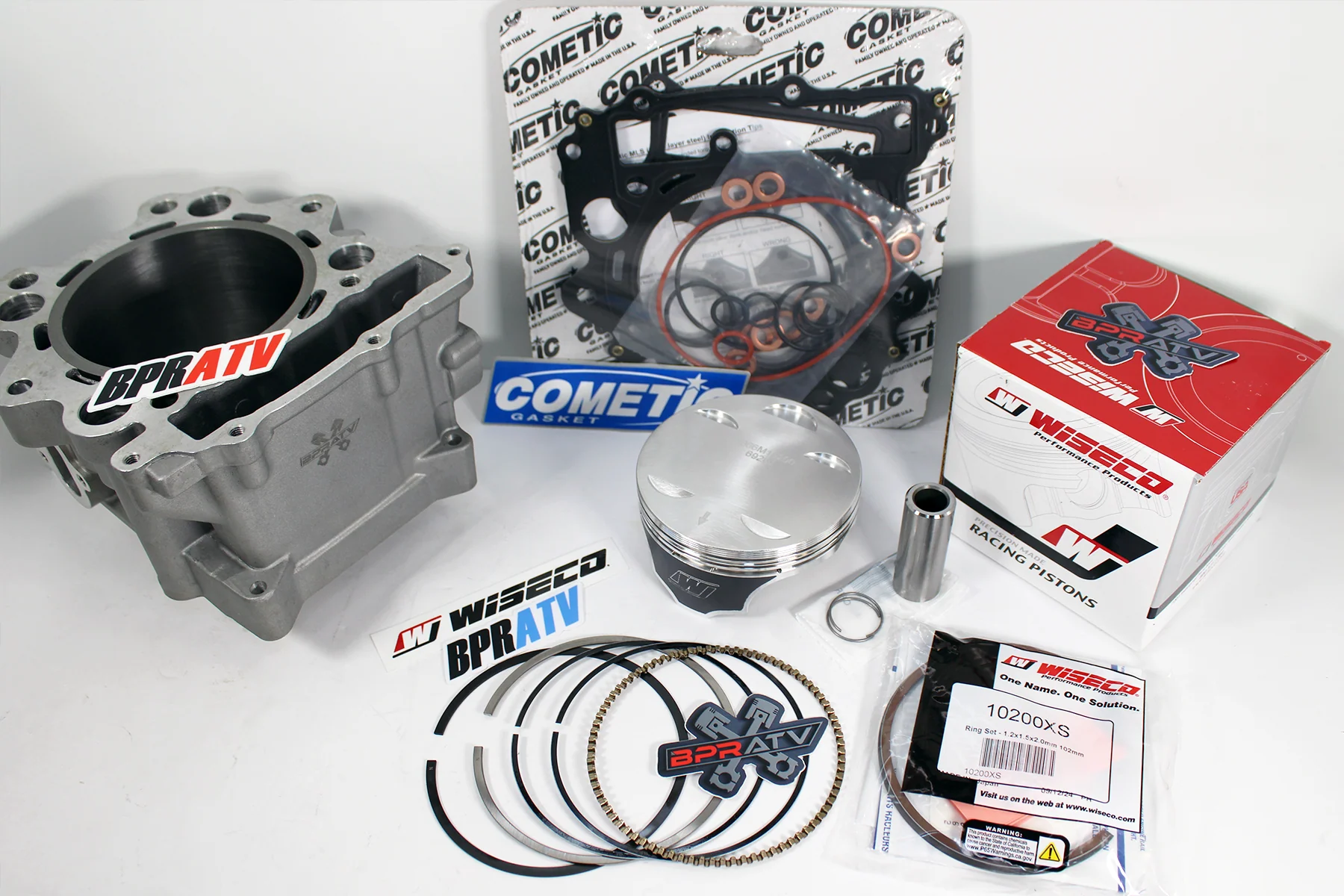 Yamaha Raptor 660 102mm 686 Wiseco Piston Big Bore Cylinder Top End Rebuild Kit - Image 12