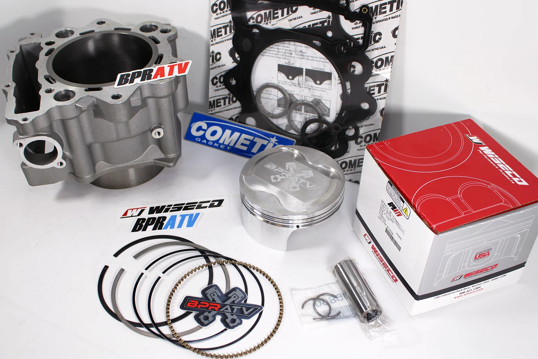 Yamaha Raptor 660 102mm 686 Wiseco Piston Big Bore Cylinder Top End Rebuild Kit - Image 18