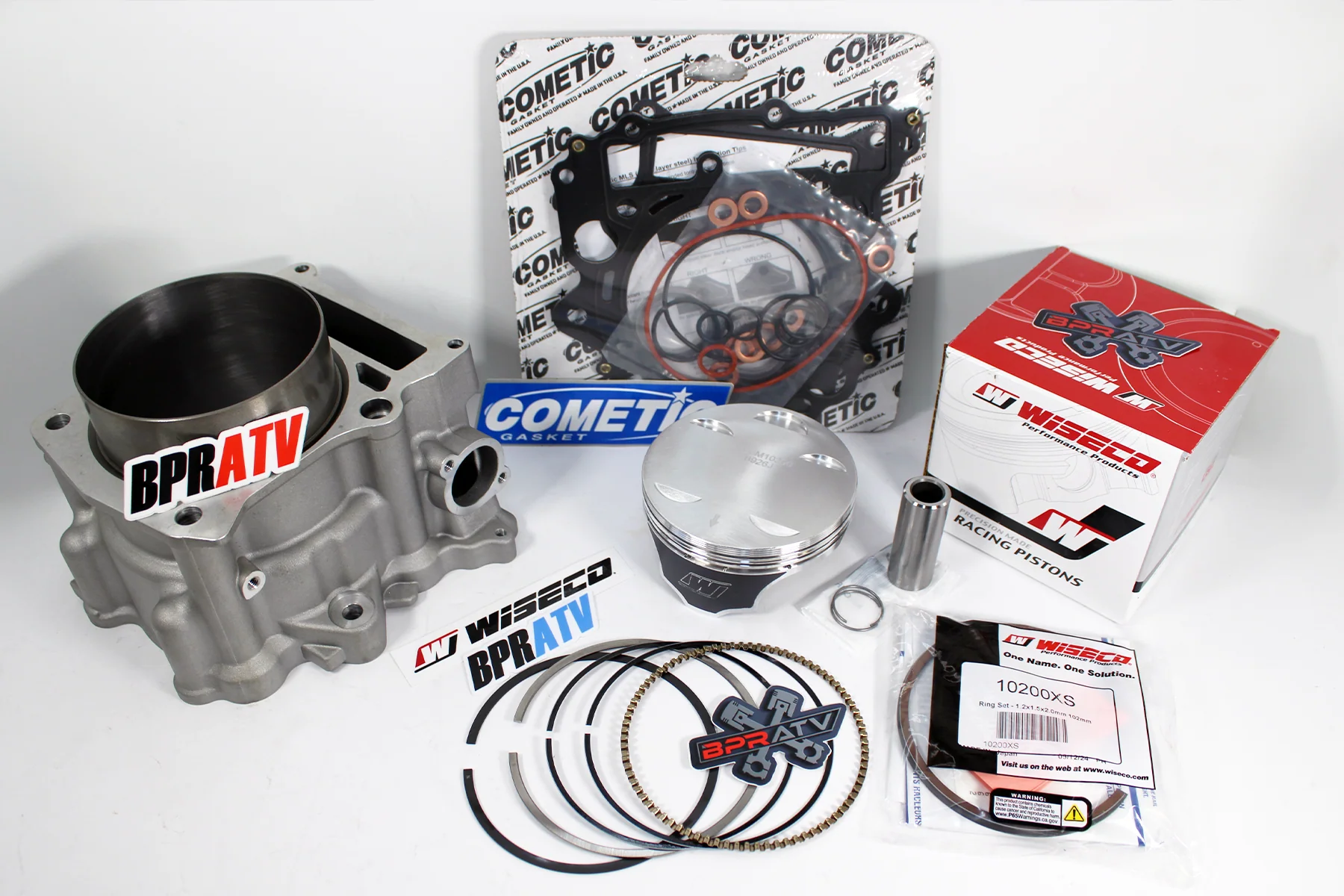 Yamaha Raptor 660 102mm 686 Wiseco Piston Big Bore Cylinder Top End Rebuild Kit - Image 2