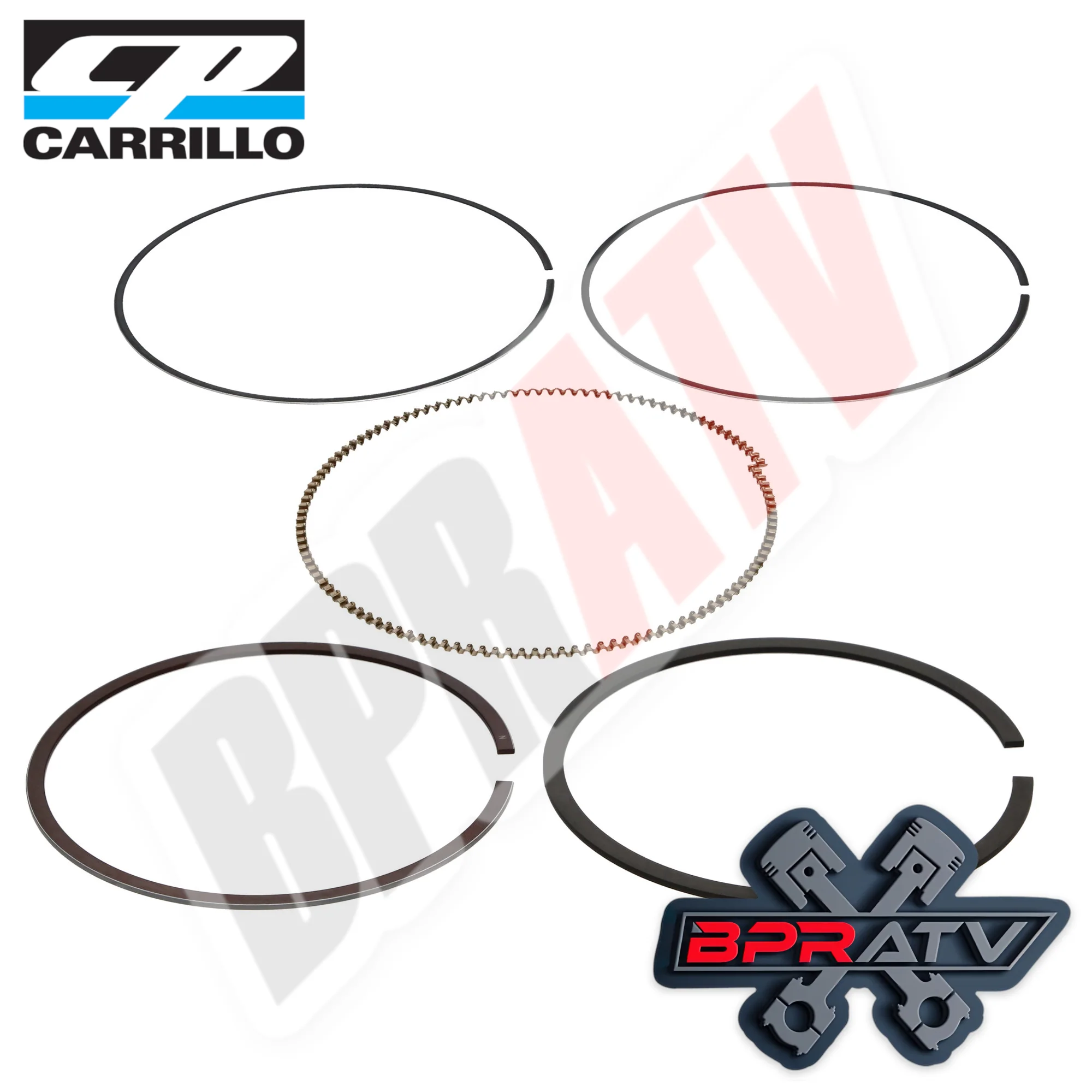 Yamaha Raptor 700 105.5mm 734 780 Big Bore CP Piston Rings Only & Cometic Gasket - Image 12