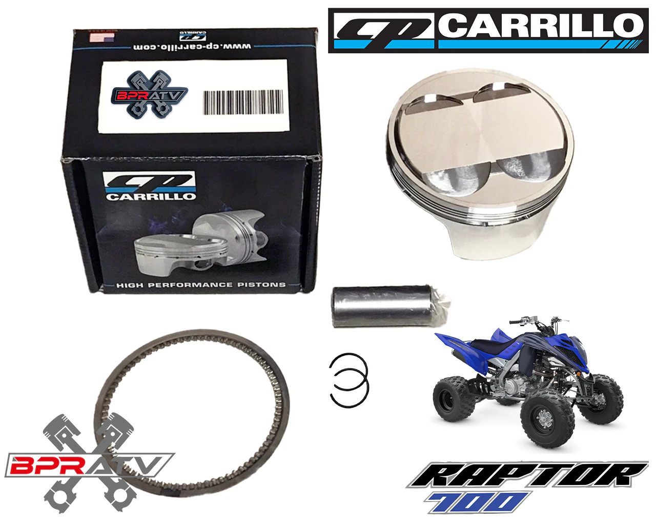 Yamaha Raptor 700 108mm +6 770cc Big Bore Cylinder CP Piston Top End Rebuild Kit - Image 10
