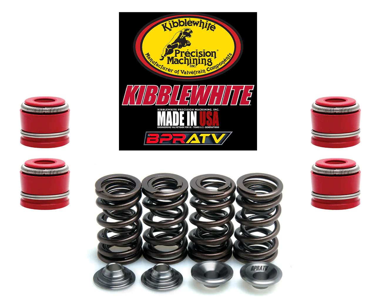 Yamaha Raptor 700 700R Kibblewhite Race Titanium Valves Springs Viton Seals Kit - Image 3