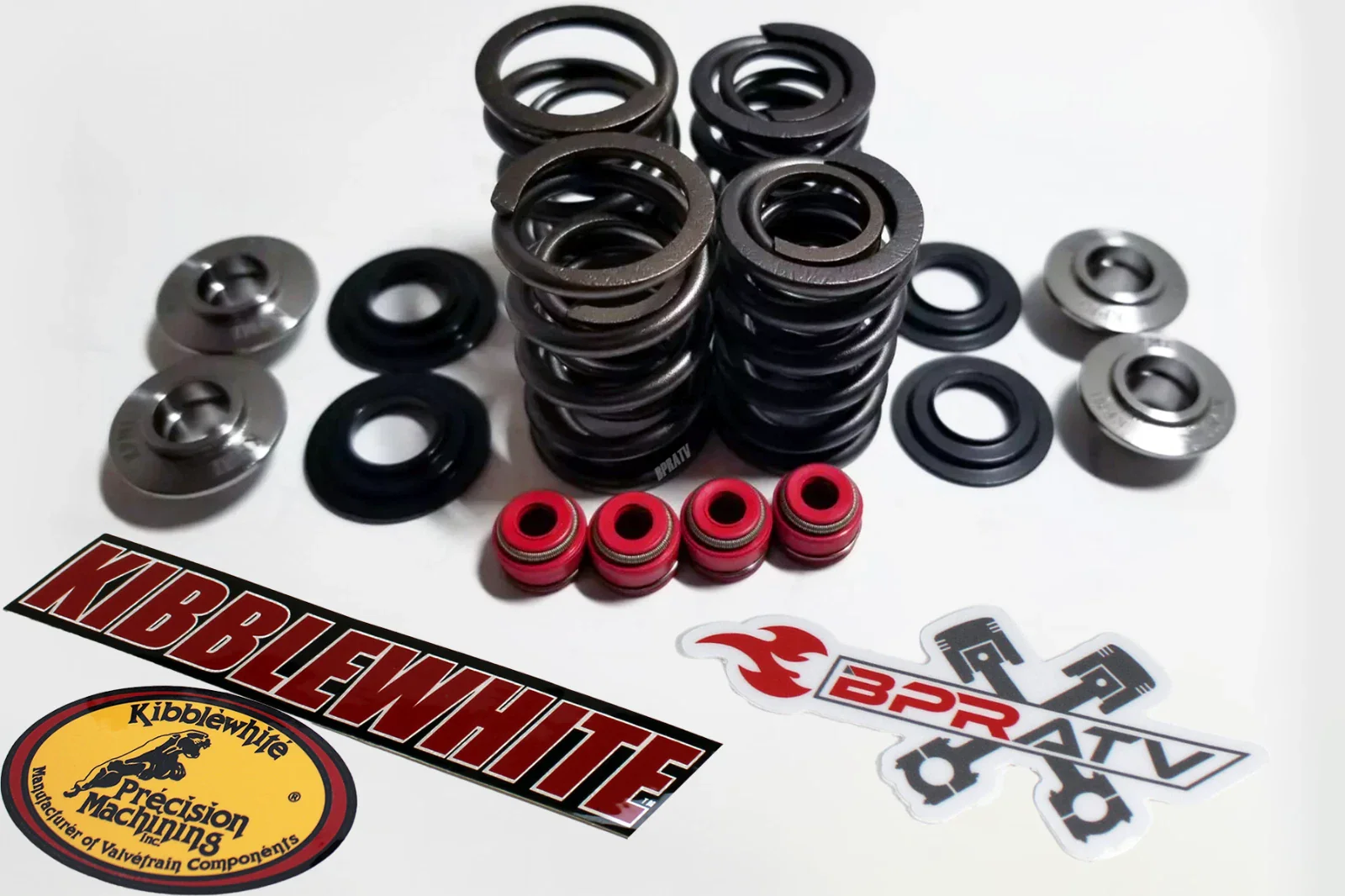 Yamaha Raptor 700 Kibblewhite +2 Intake Exhaust Valves Springs KP Seals Head Kit - Image 3