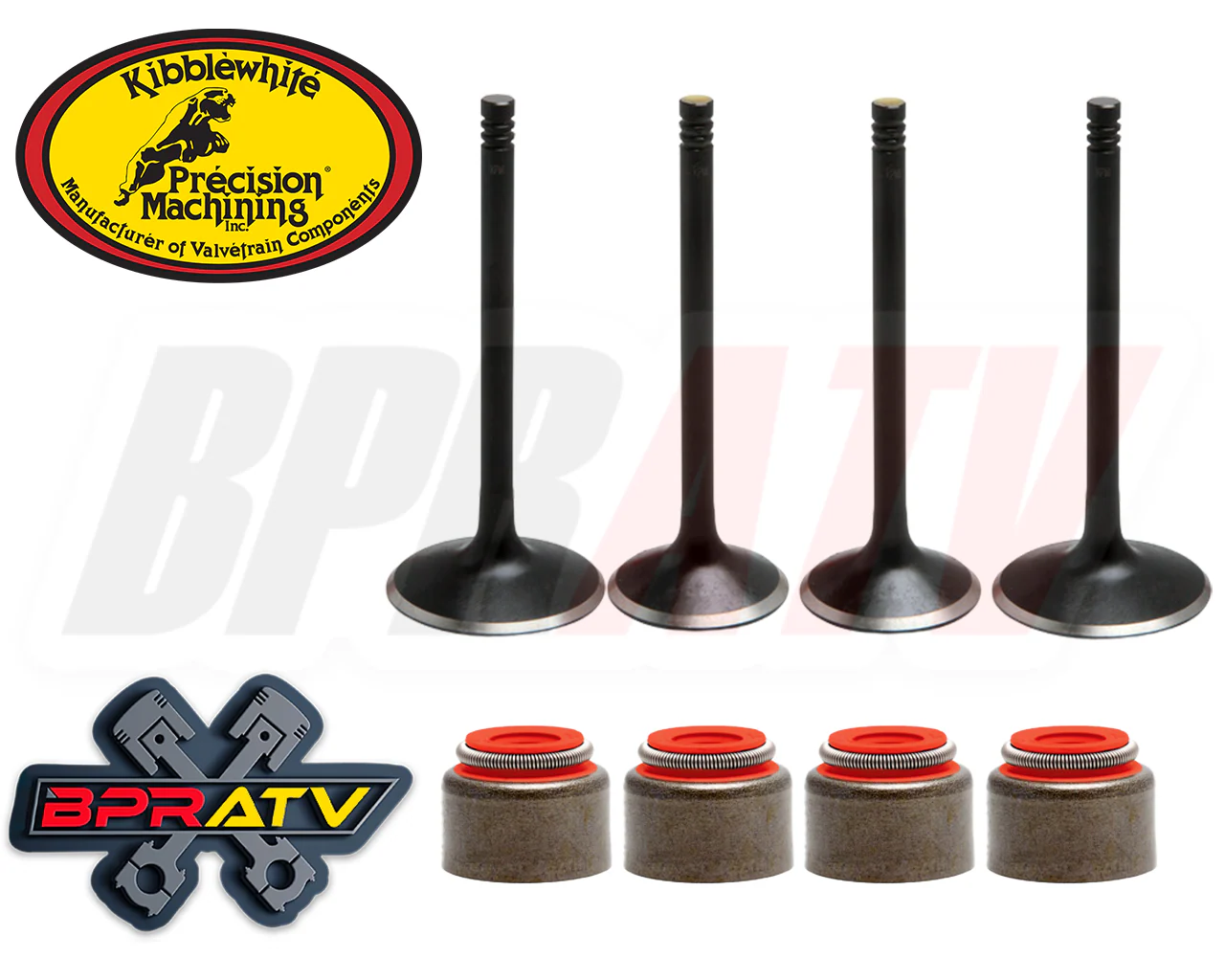 Yamaha Raptor 700 Kibblewhite +2 Intake Exhaust Valves Springs KP Seals Head Kit - Image 9